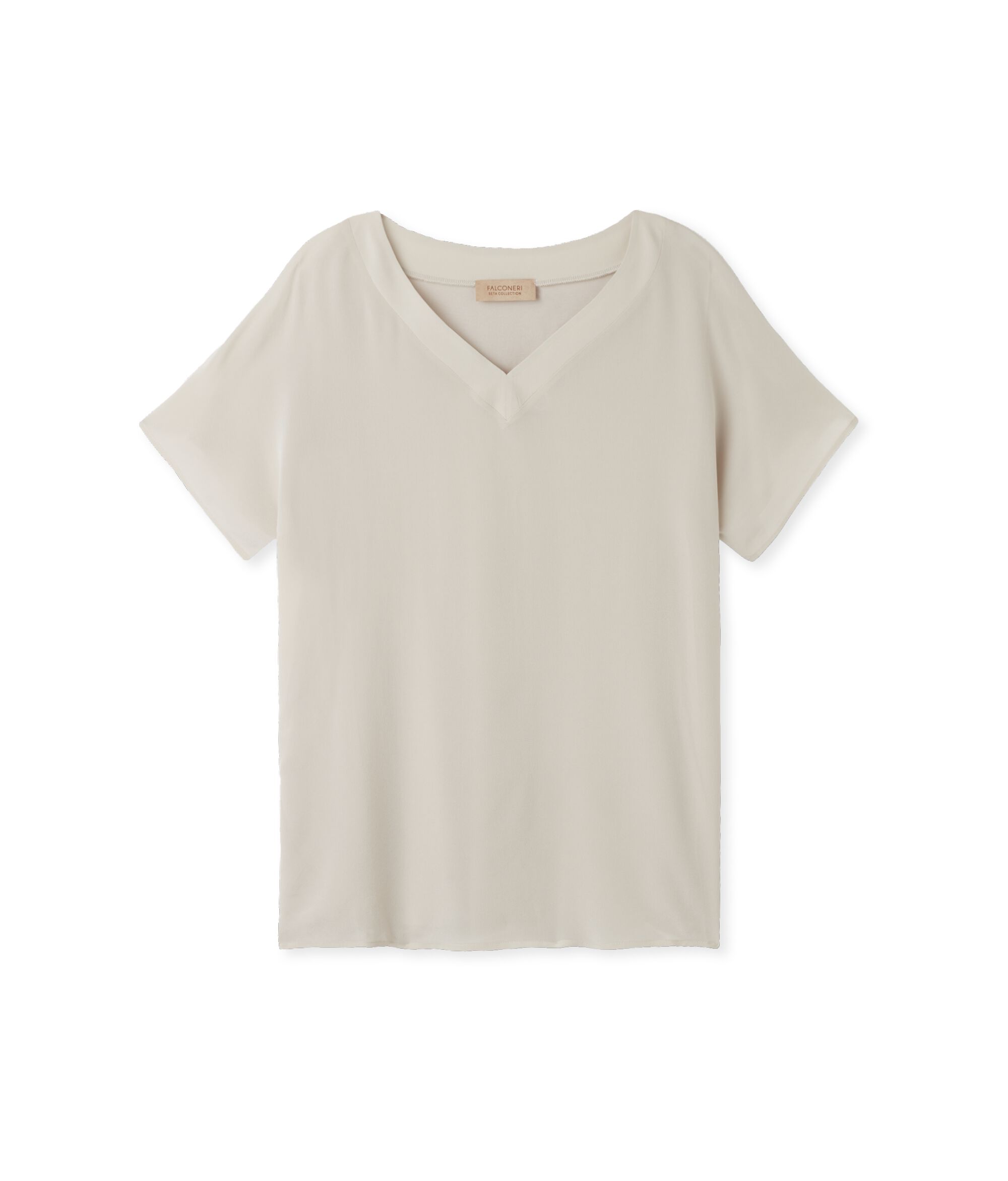 T-Shirt Seta Scollo V Kimono