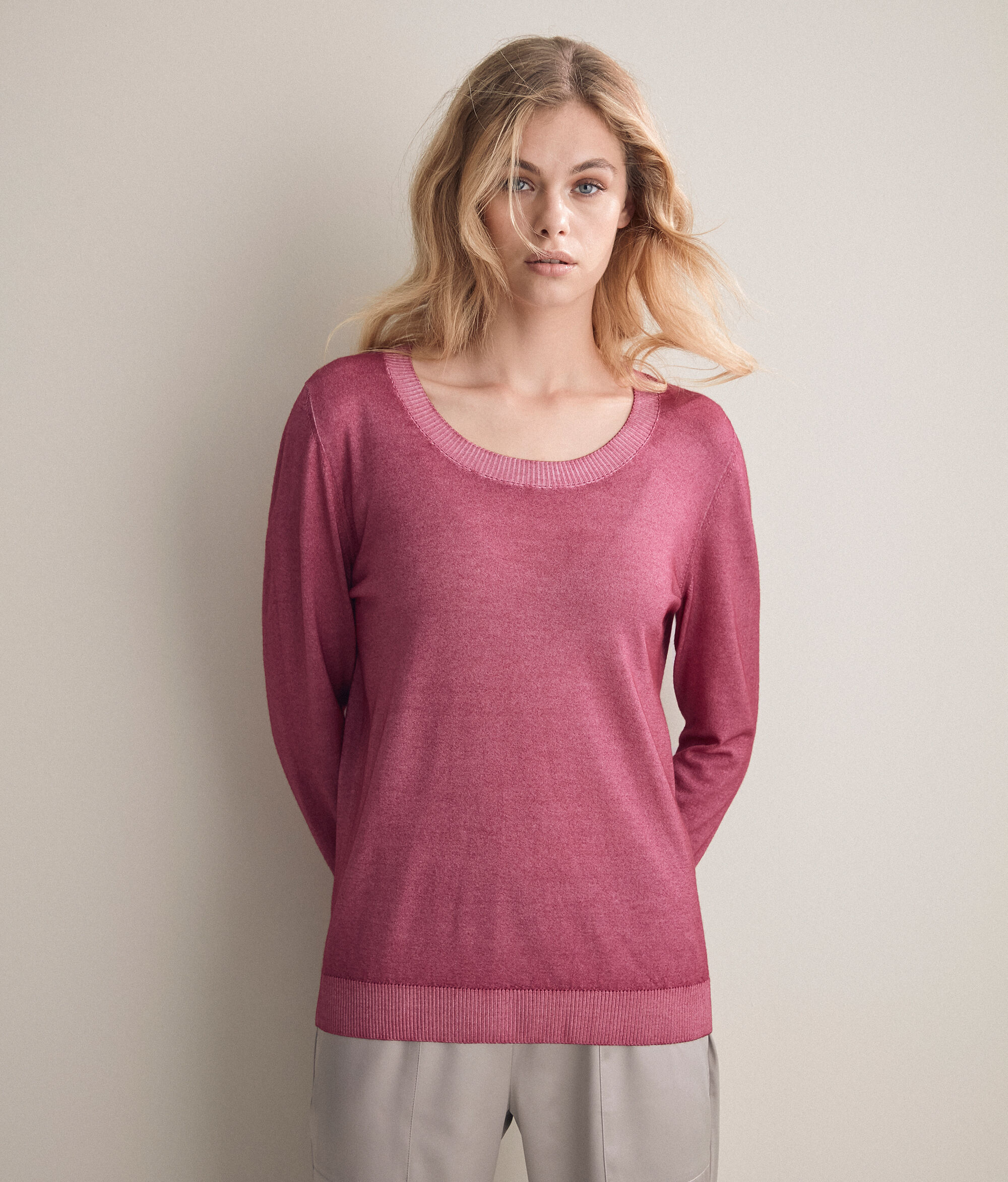 Maglia Girocollo in Cashmere Ultrafine
