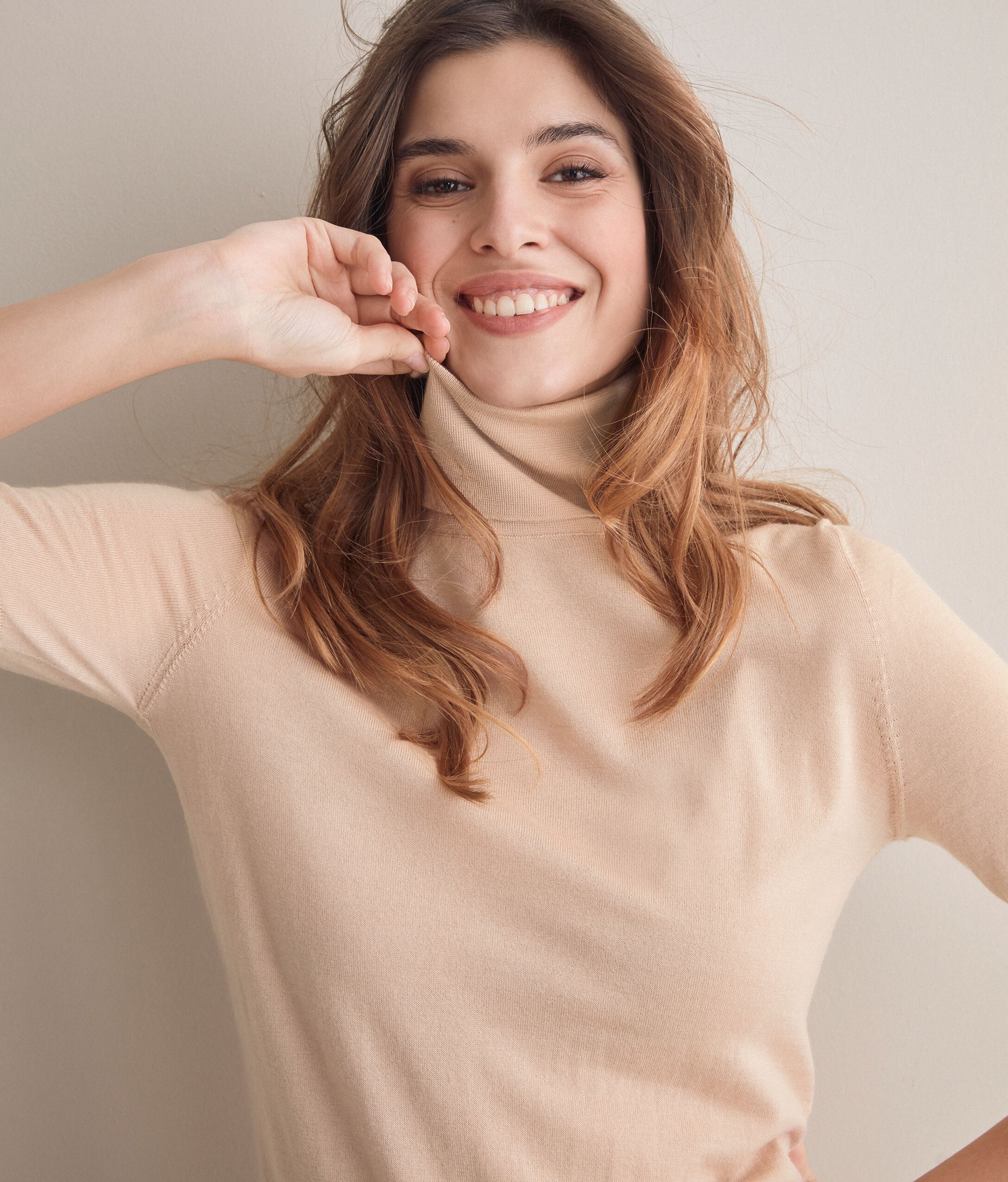 Ultrafine Cashmere Polo Neck