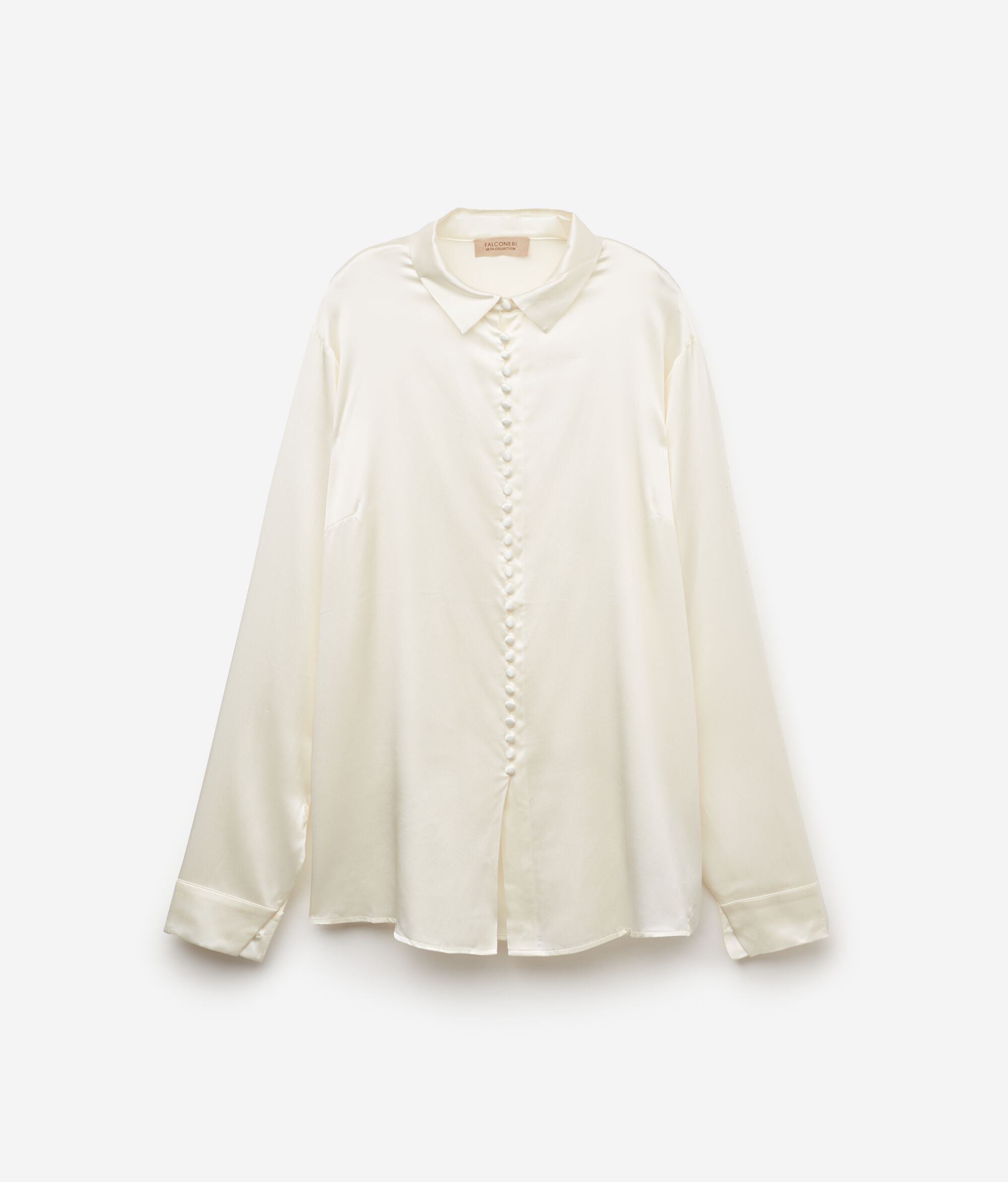Camicia in Raso Seta con Bottoni