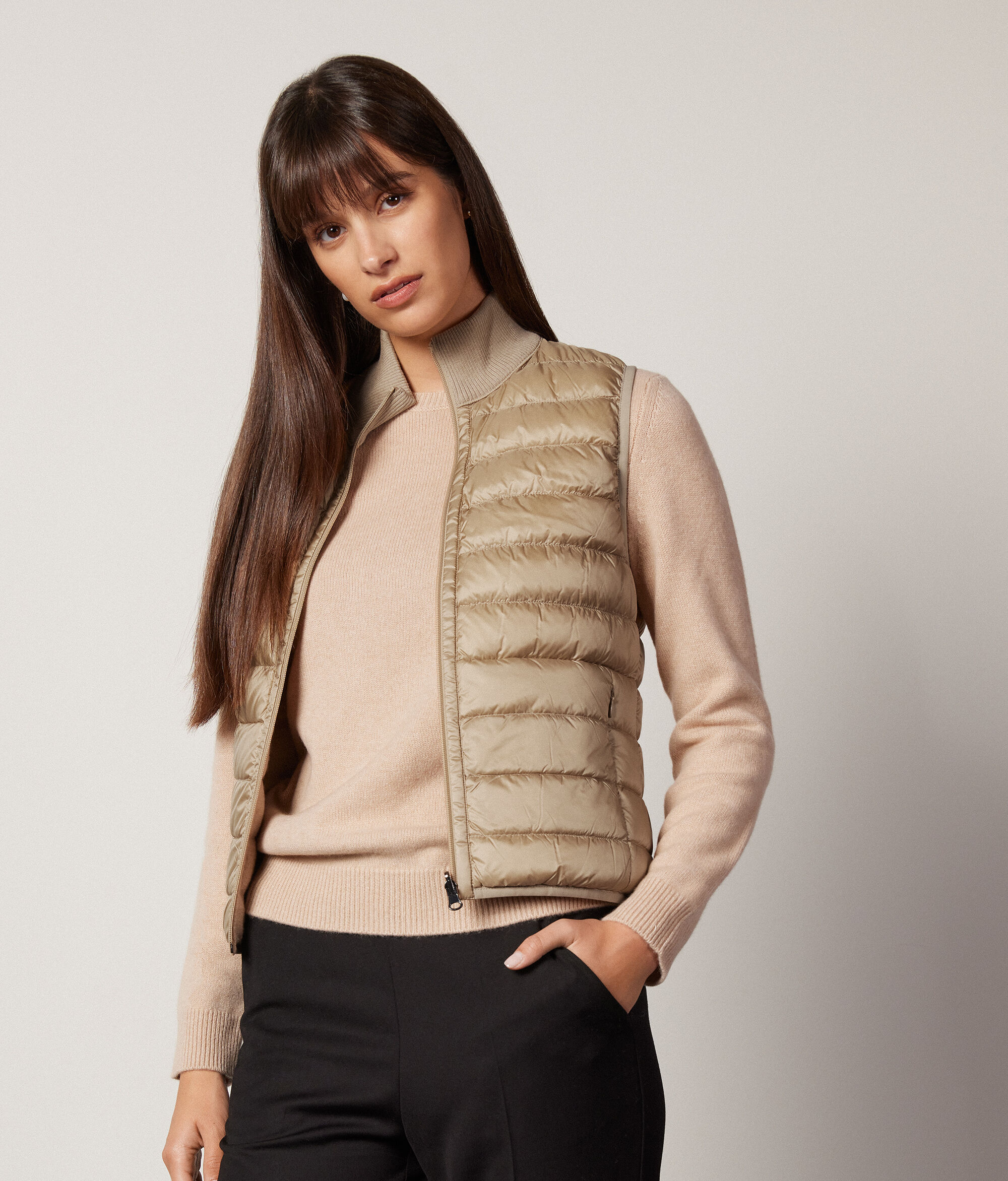 Reversible Cashmere Down Gilet