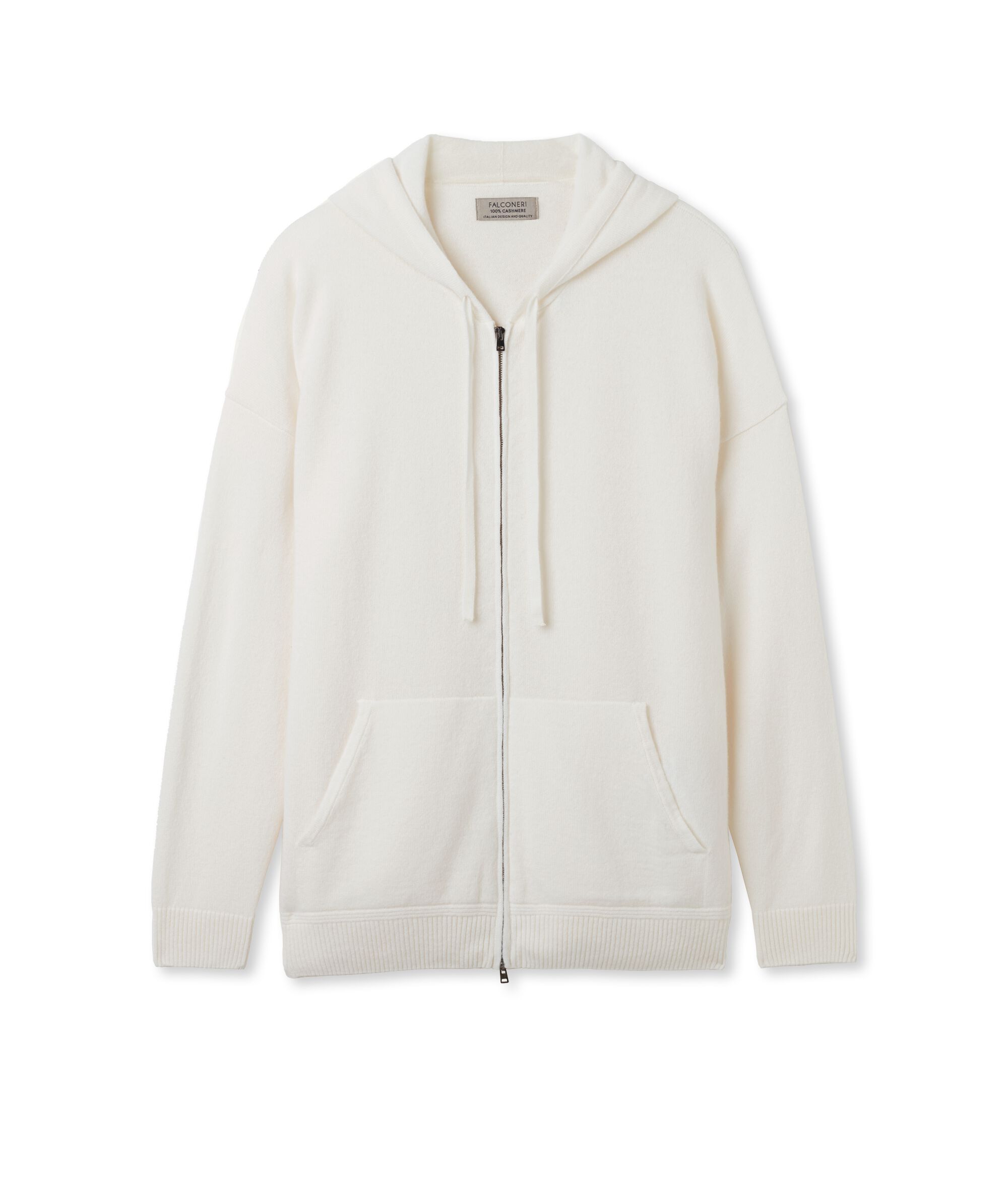 Felpa in Cashmere Ultrasoft con Cappuccio