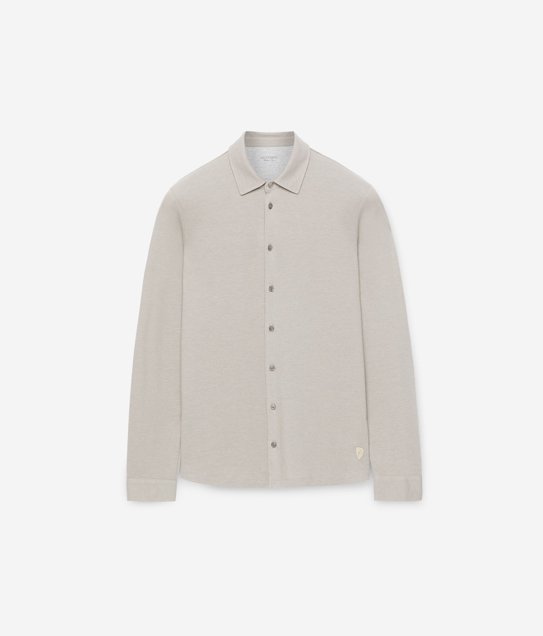 Camicia piquet cotone seta