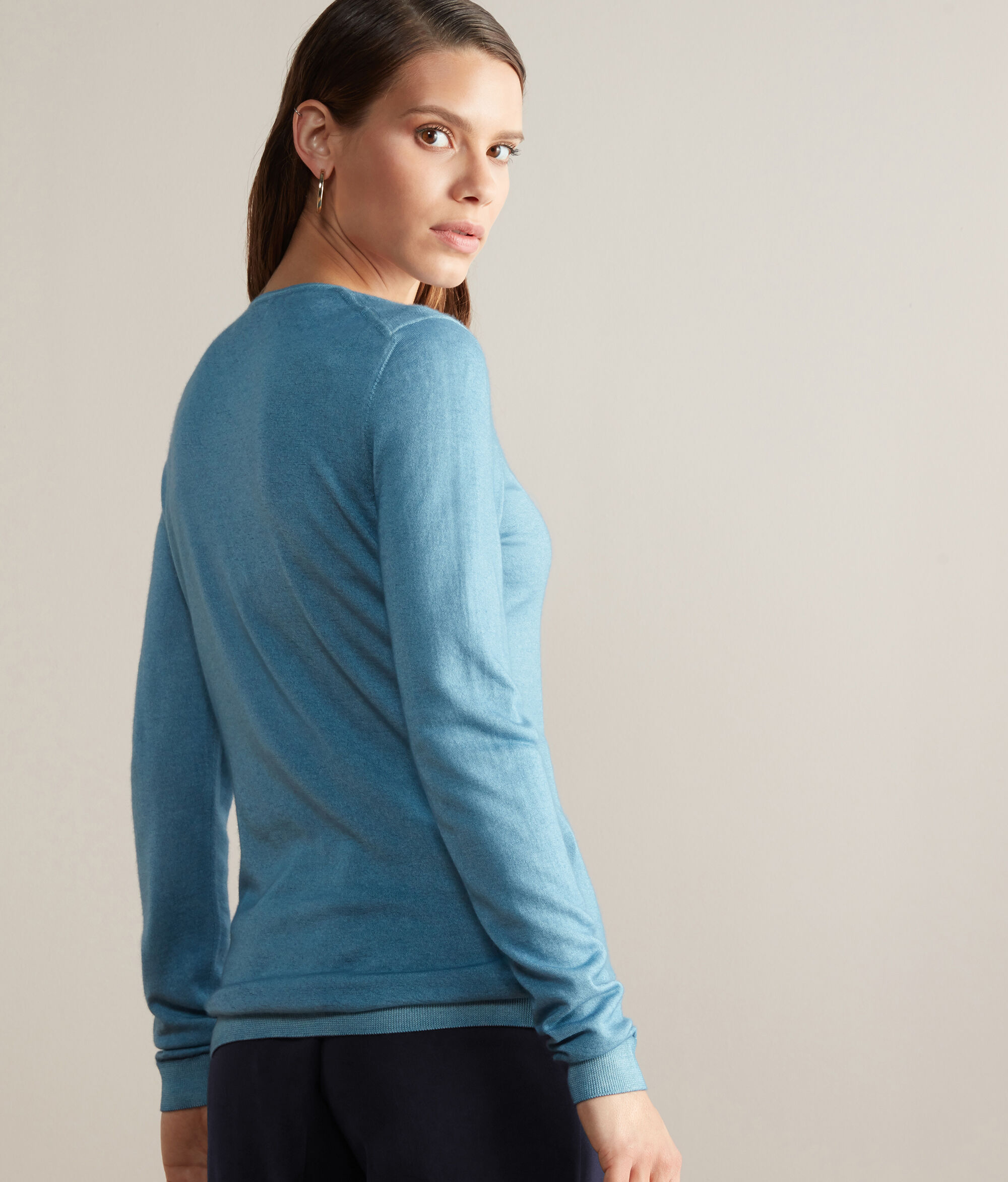 Round-Neck Ultrafine Cashmere Jumper