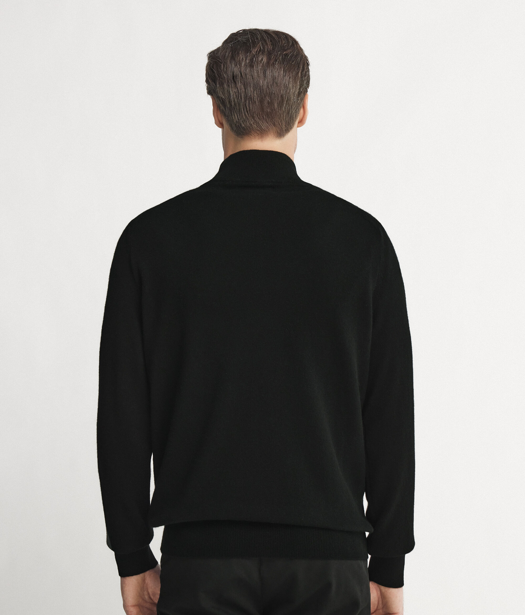 Ultrasoft Cashmere Half-Zip Funnel-Neck Jumper