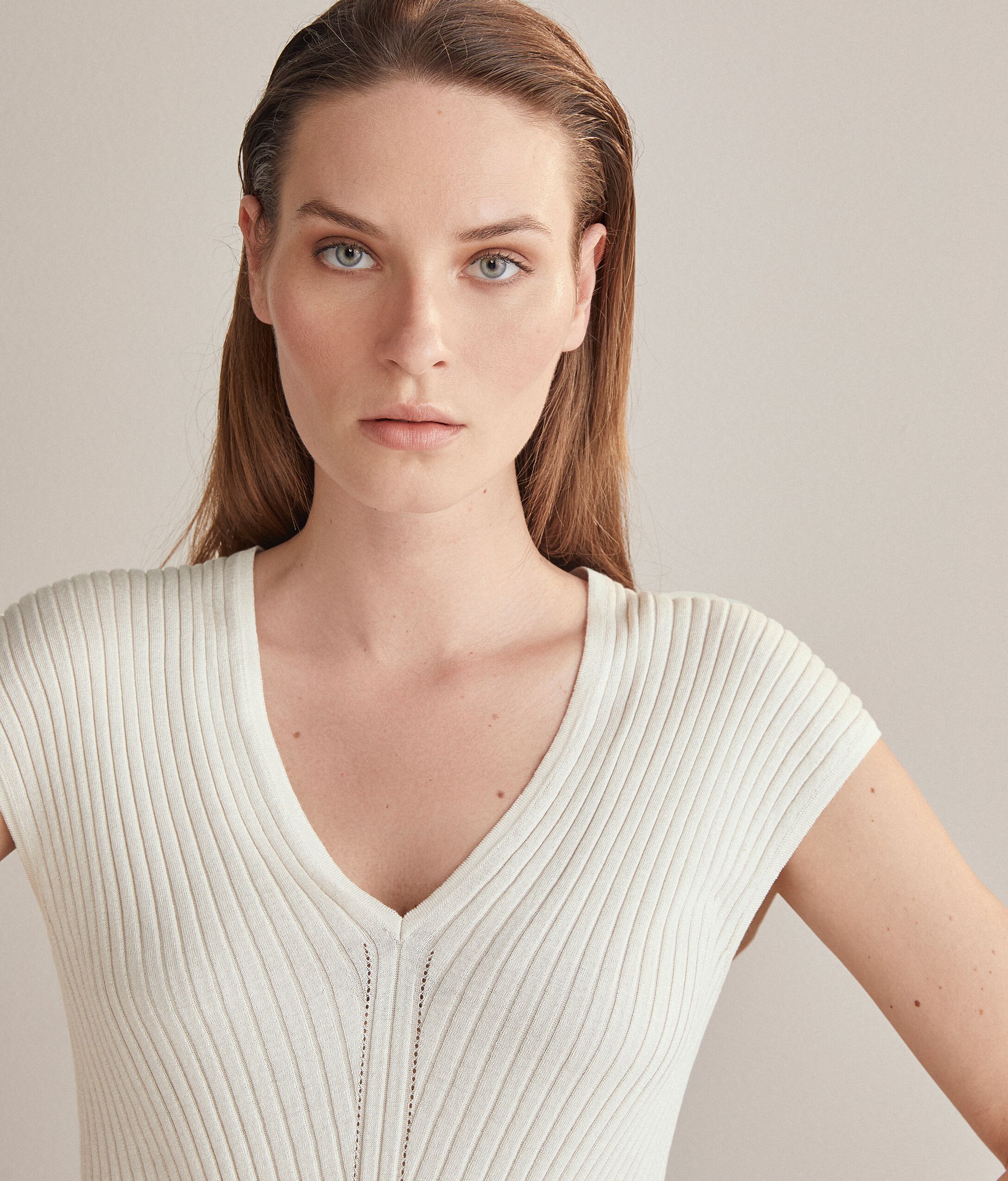 Maglia Costina Seta Cotone