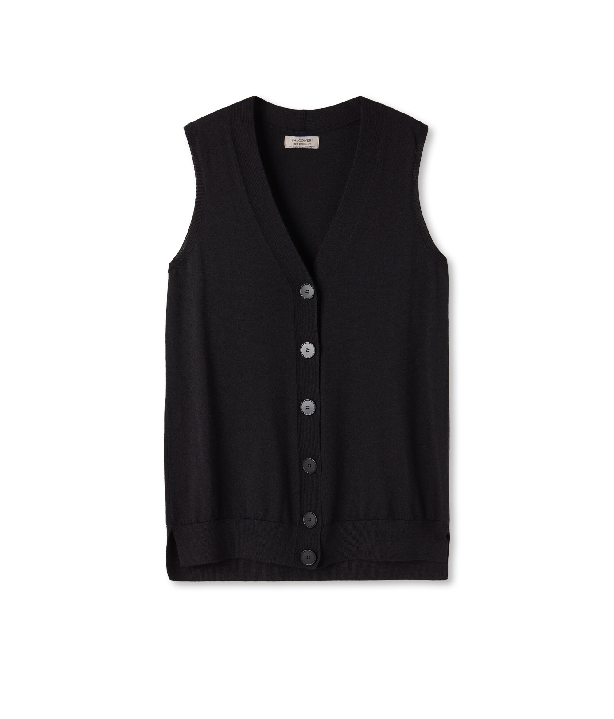 Gilet sans manches en cachemire ultra-léger