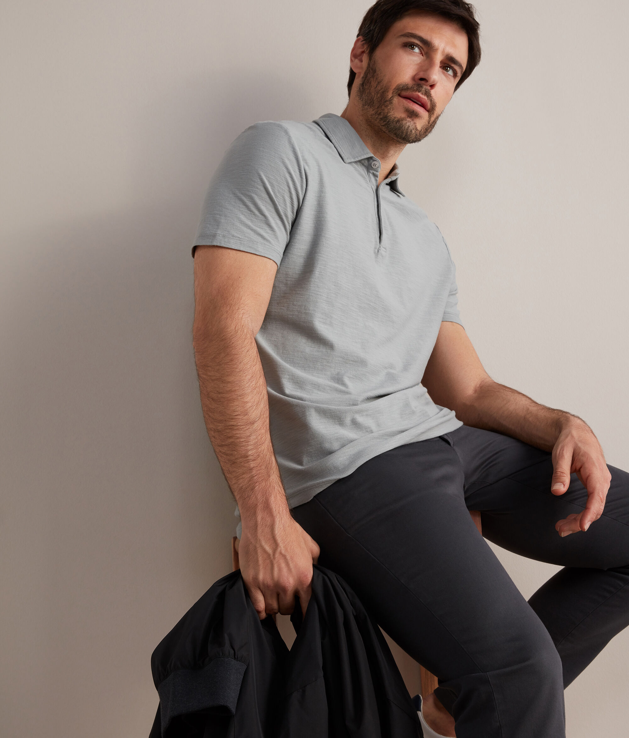 Poloshirt aus Twist-Baumwolle
