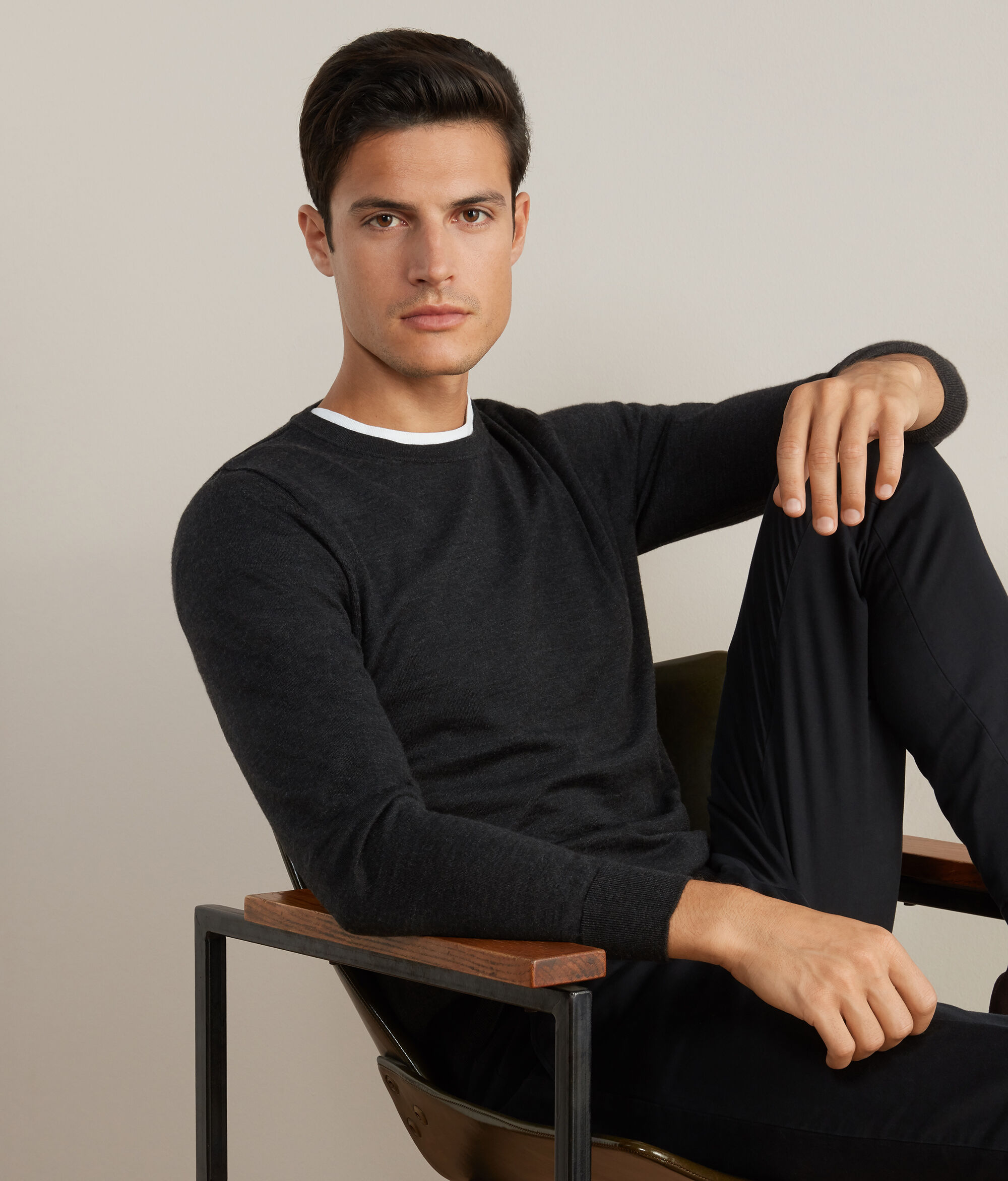 Round-Neck Ultrafine Cashmere Jumper