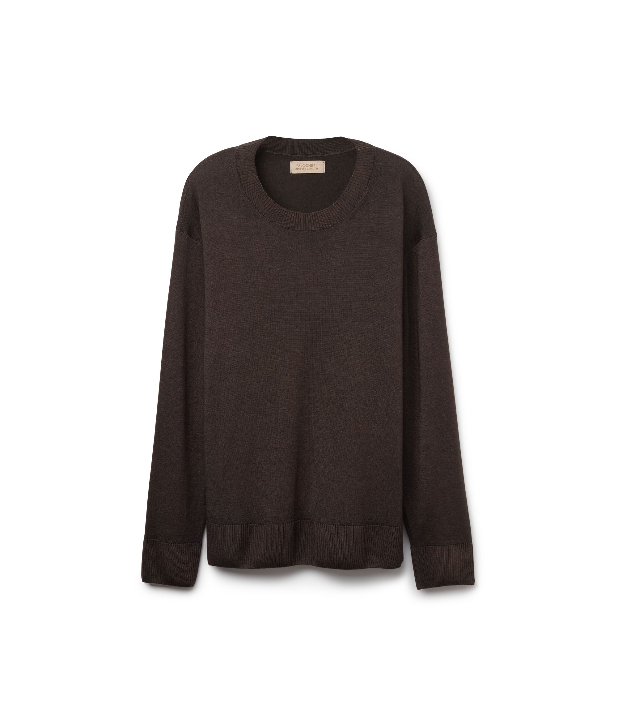 Maglia Girocollo in Cashmere con spacchi