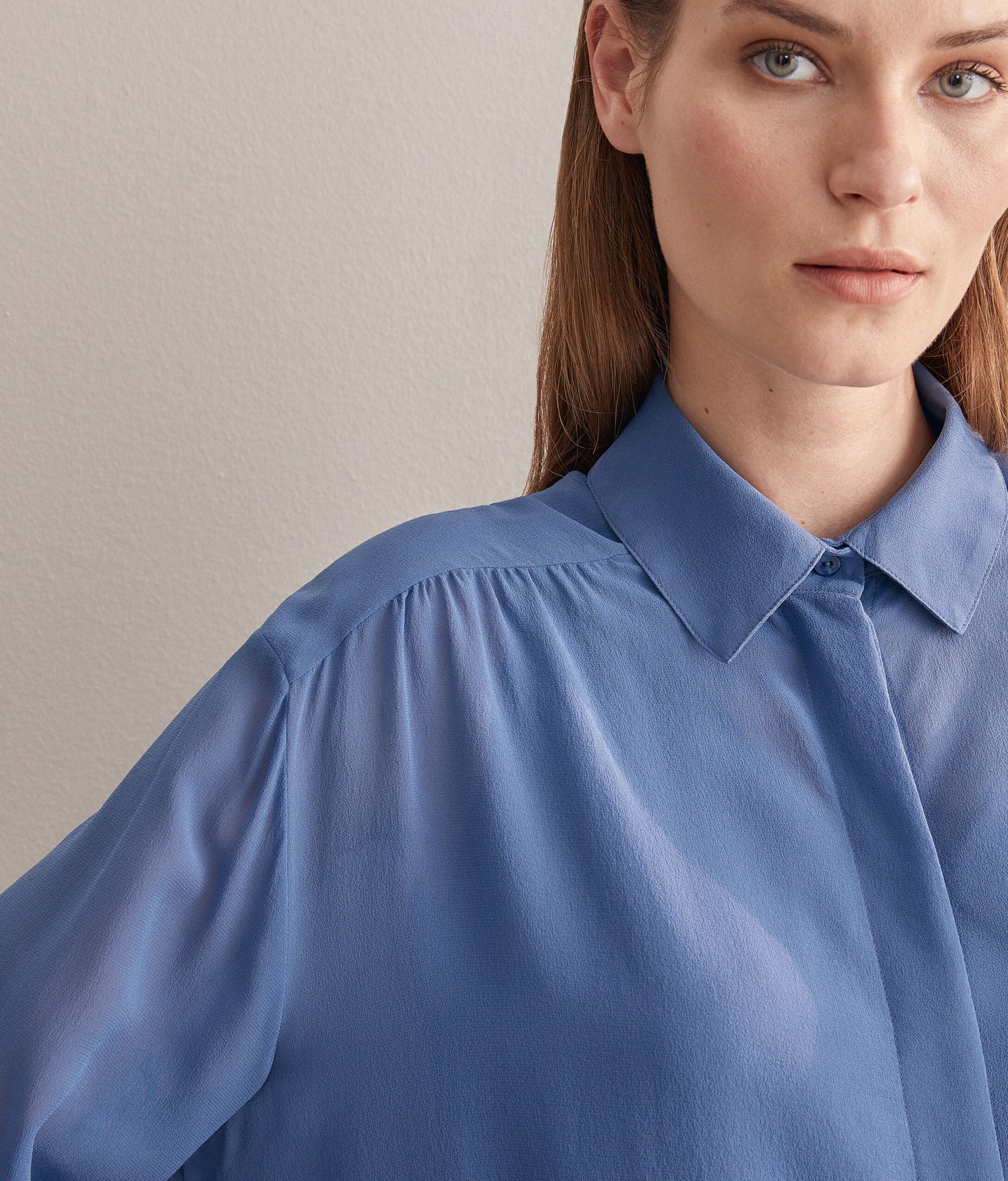 Georgette Drawstring Shirt