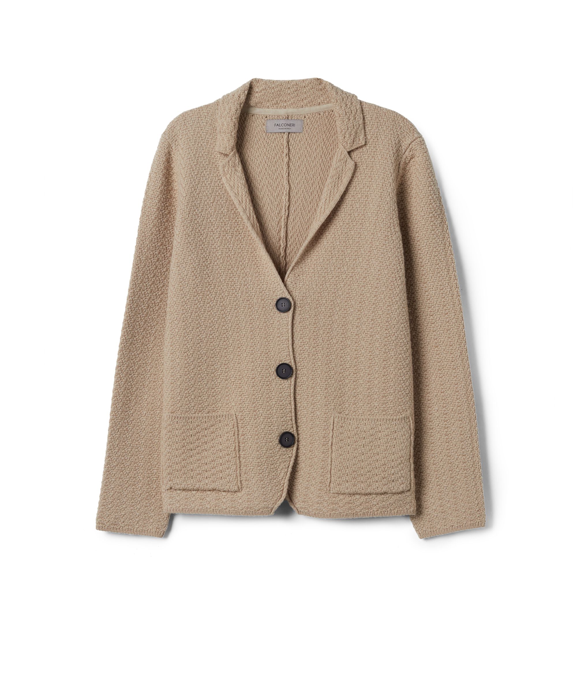 Masculine Inspired Knitted Wool Jacket