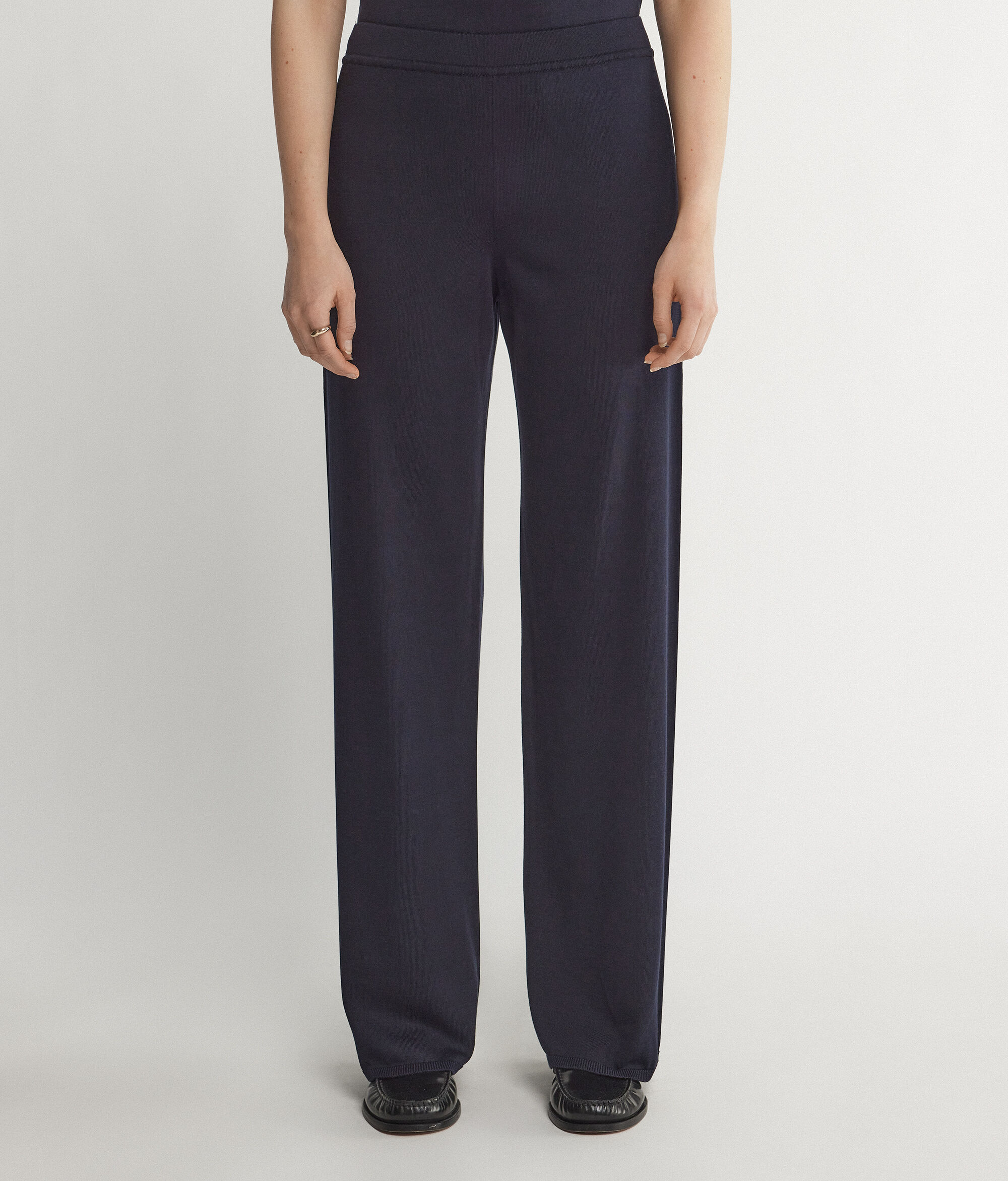 Silk and Cotton Palazzo Pants