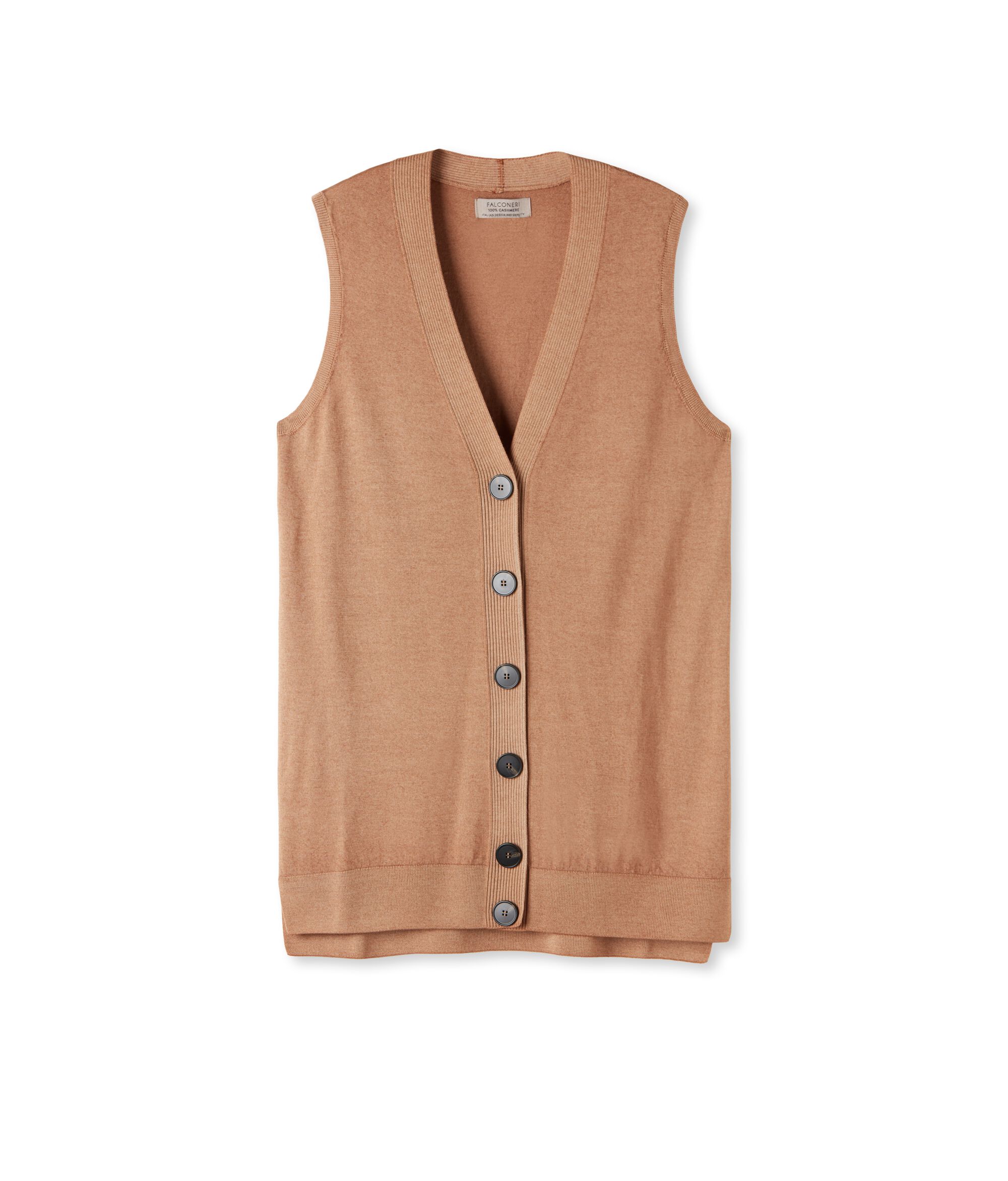 Gilet sans manches en cachemire ultra-léger