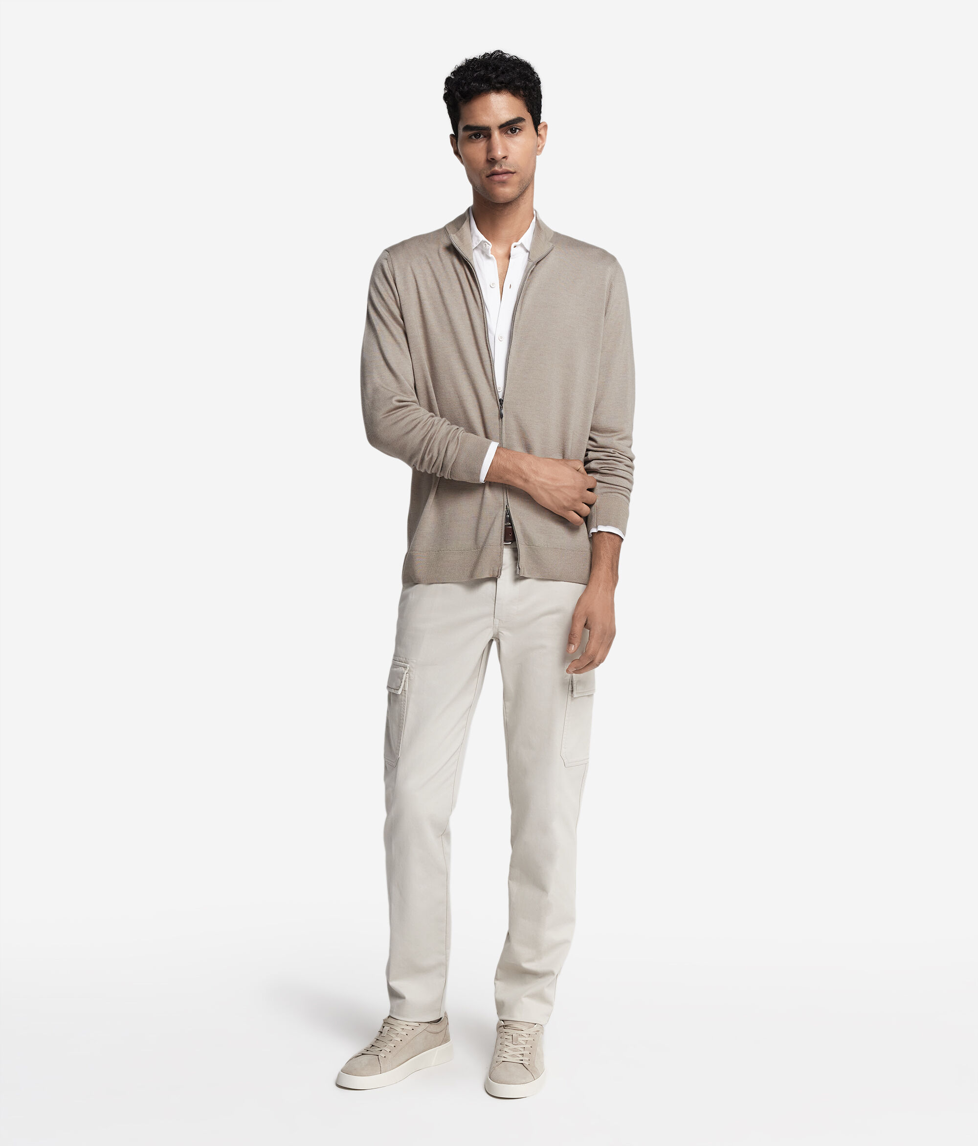 Cardigan Zip Cashmere Ultrafine