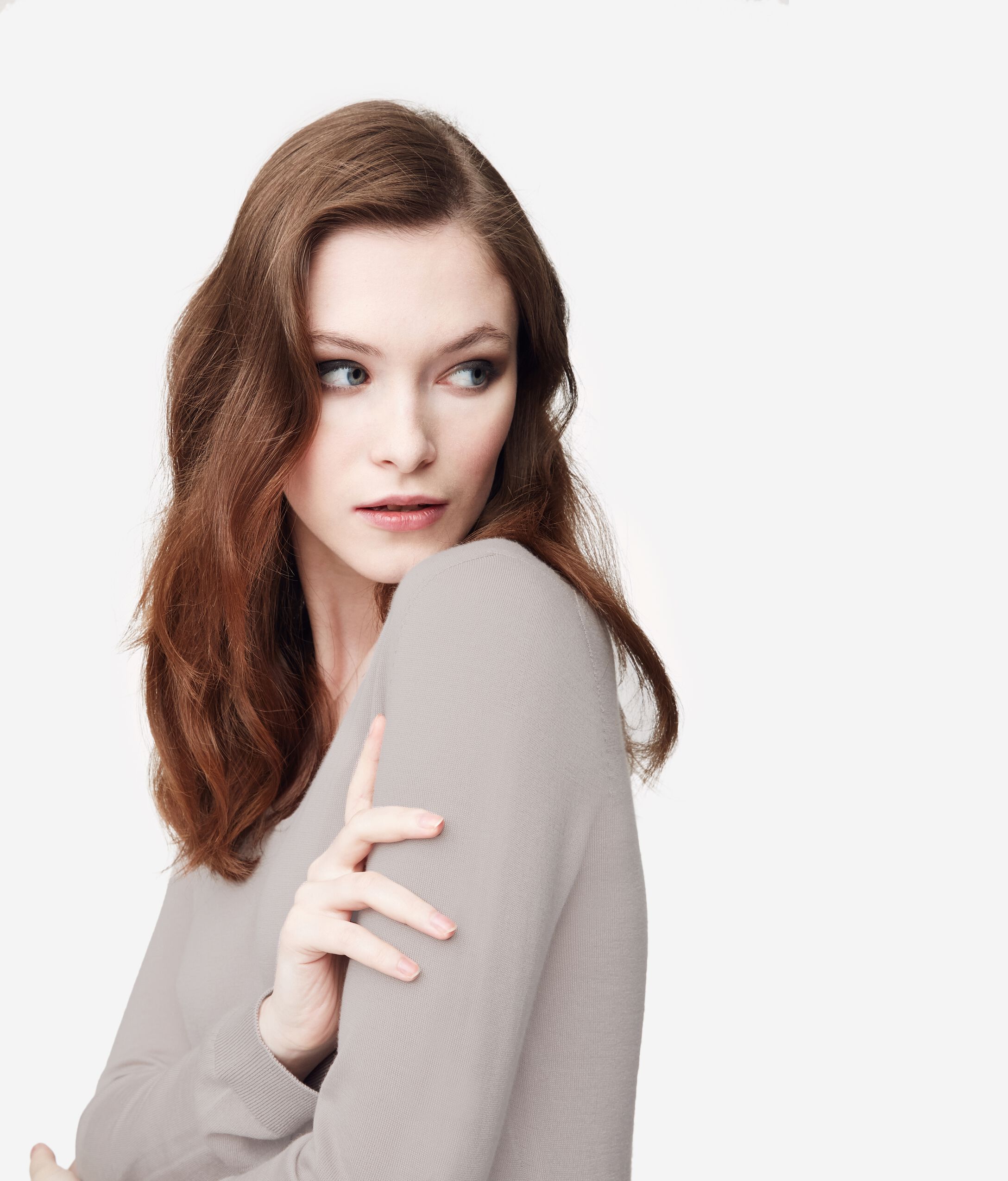 Pull à col V en cachemire ultra-fin