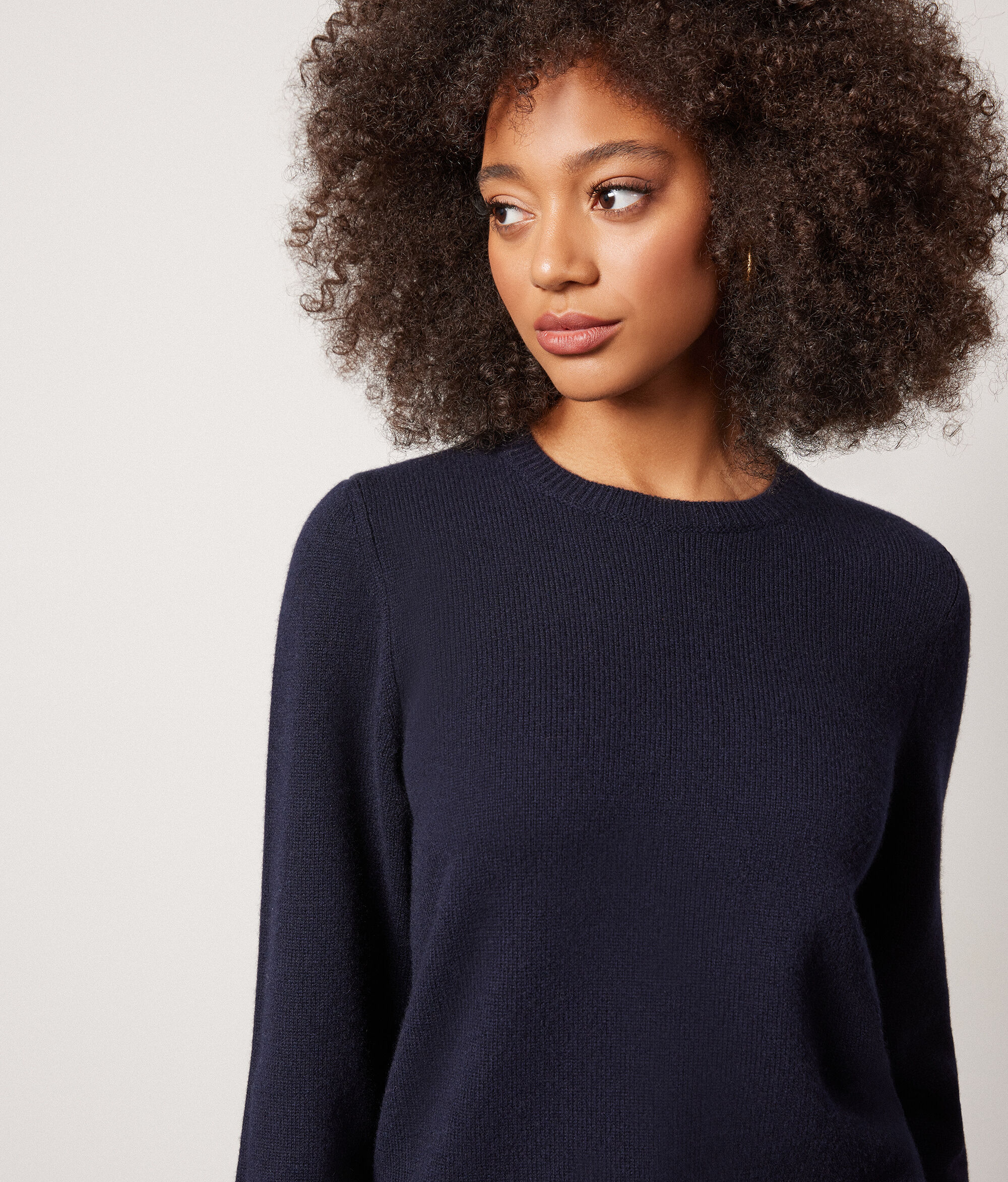 Pull à col rond en cachemire ultra-doux