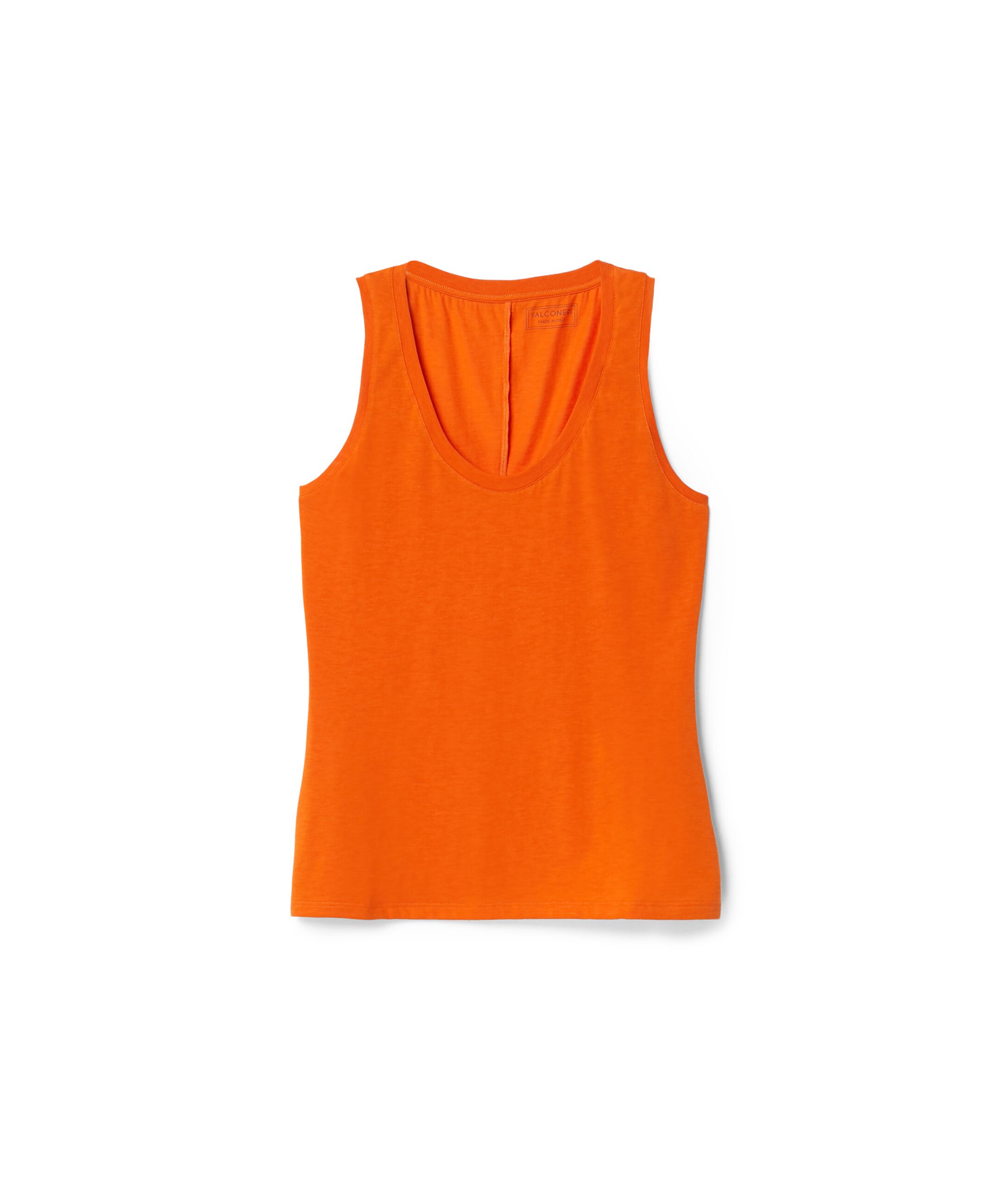 Wide-Neck Fresh Silk Racerback Top