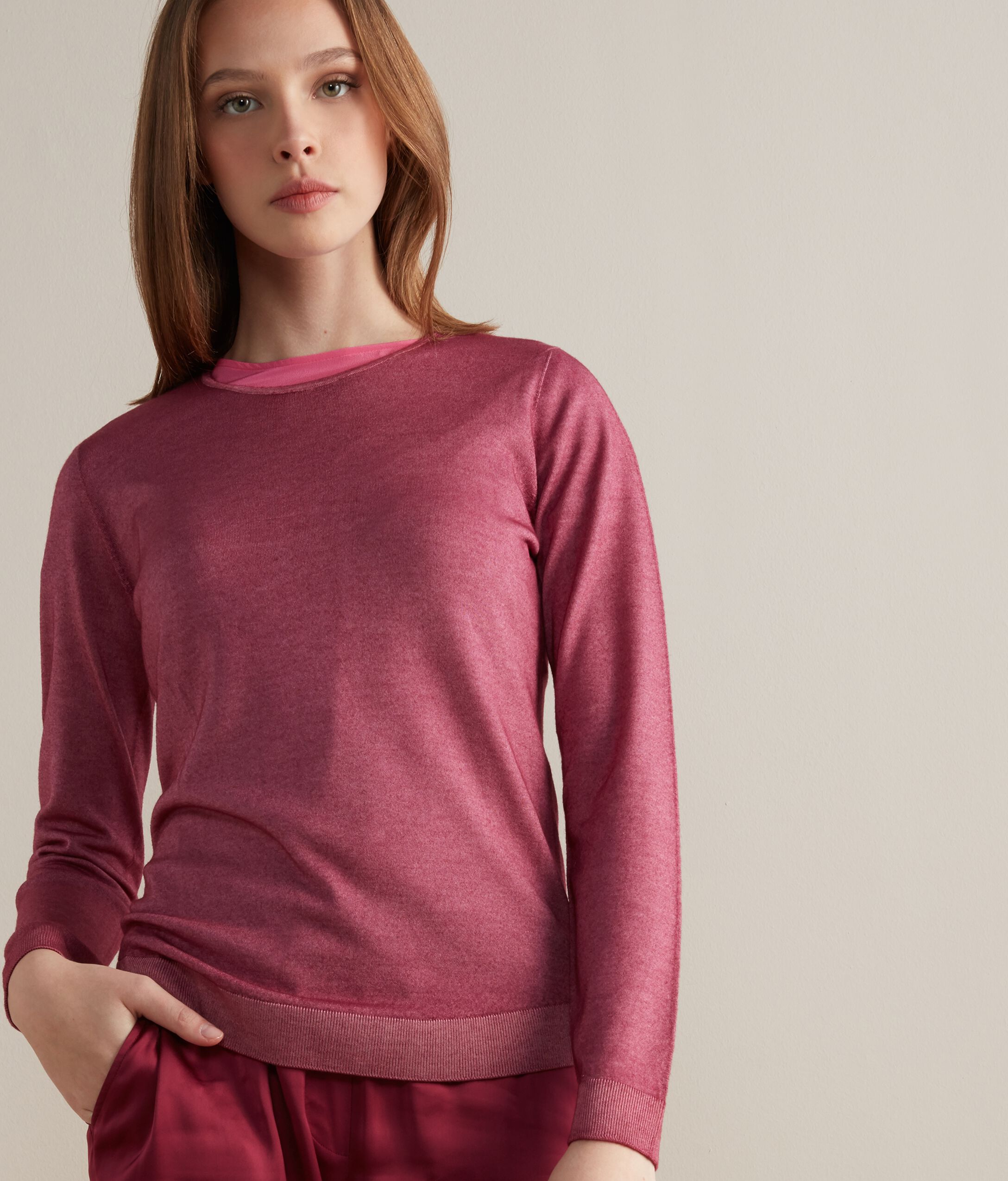 Maglia Girocollo in Cashmere Ultrafine