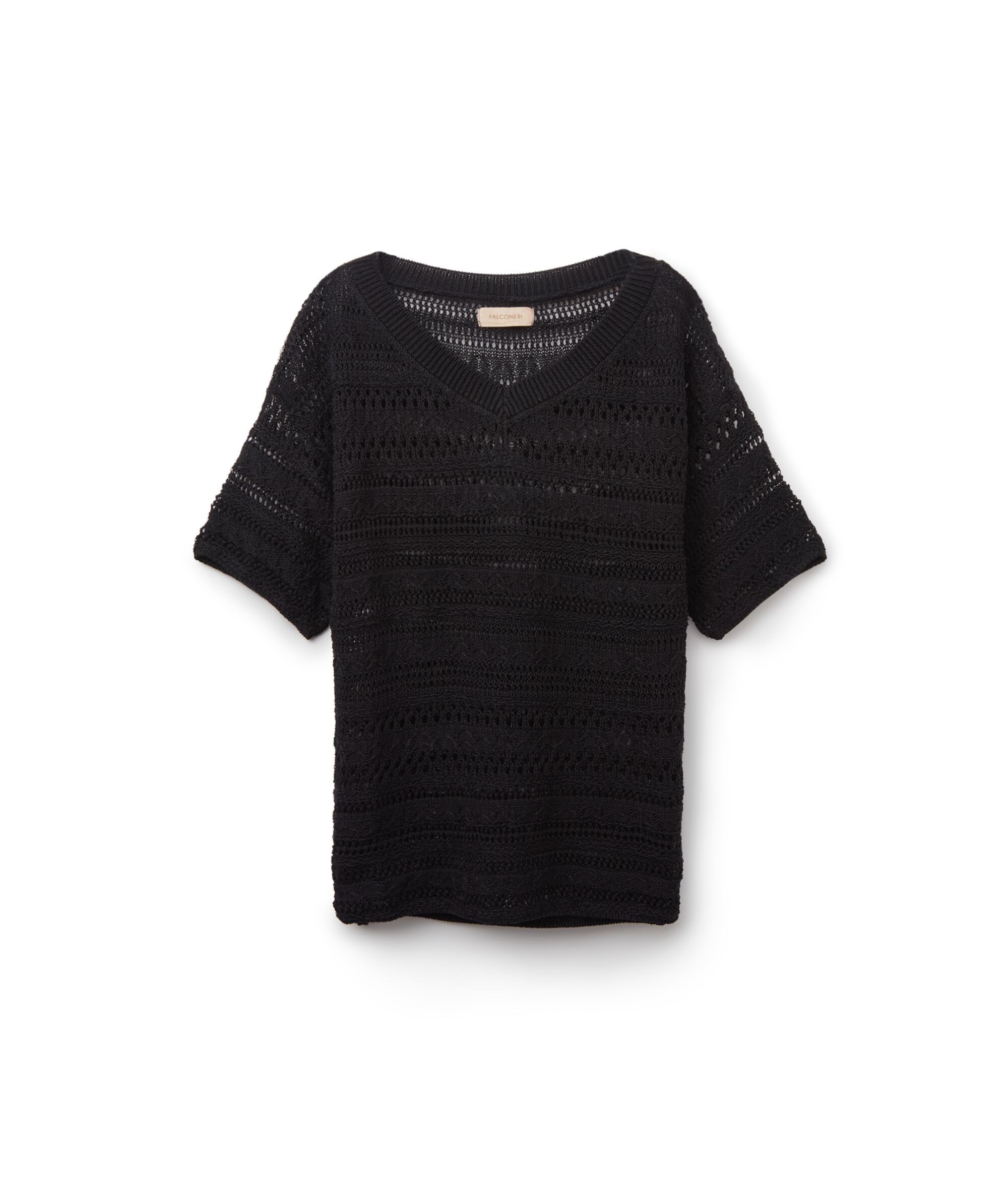 Maglia Maniche Corte Traforata  Crochet