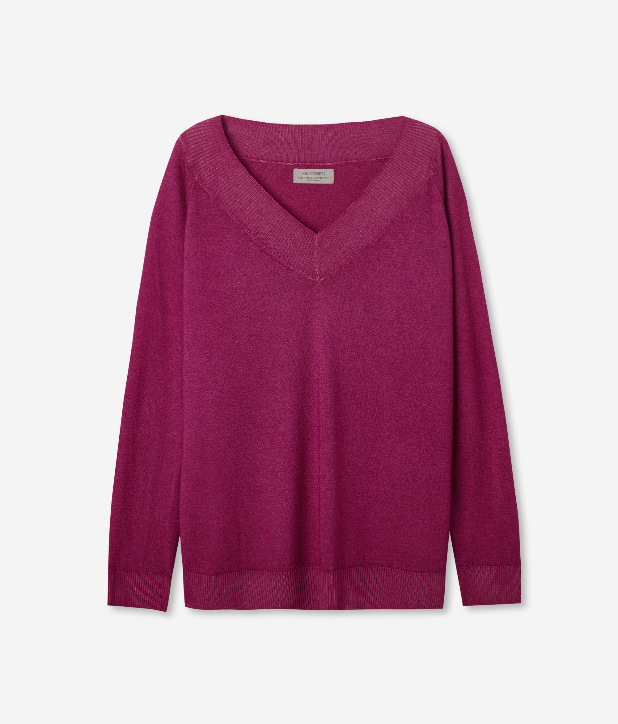Maglia Scollo V in Cashmere Ultrafine