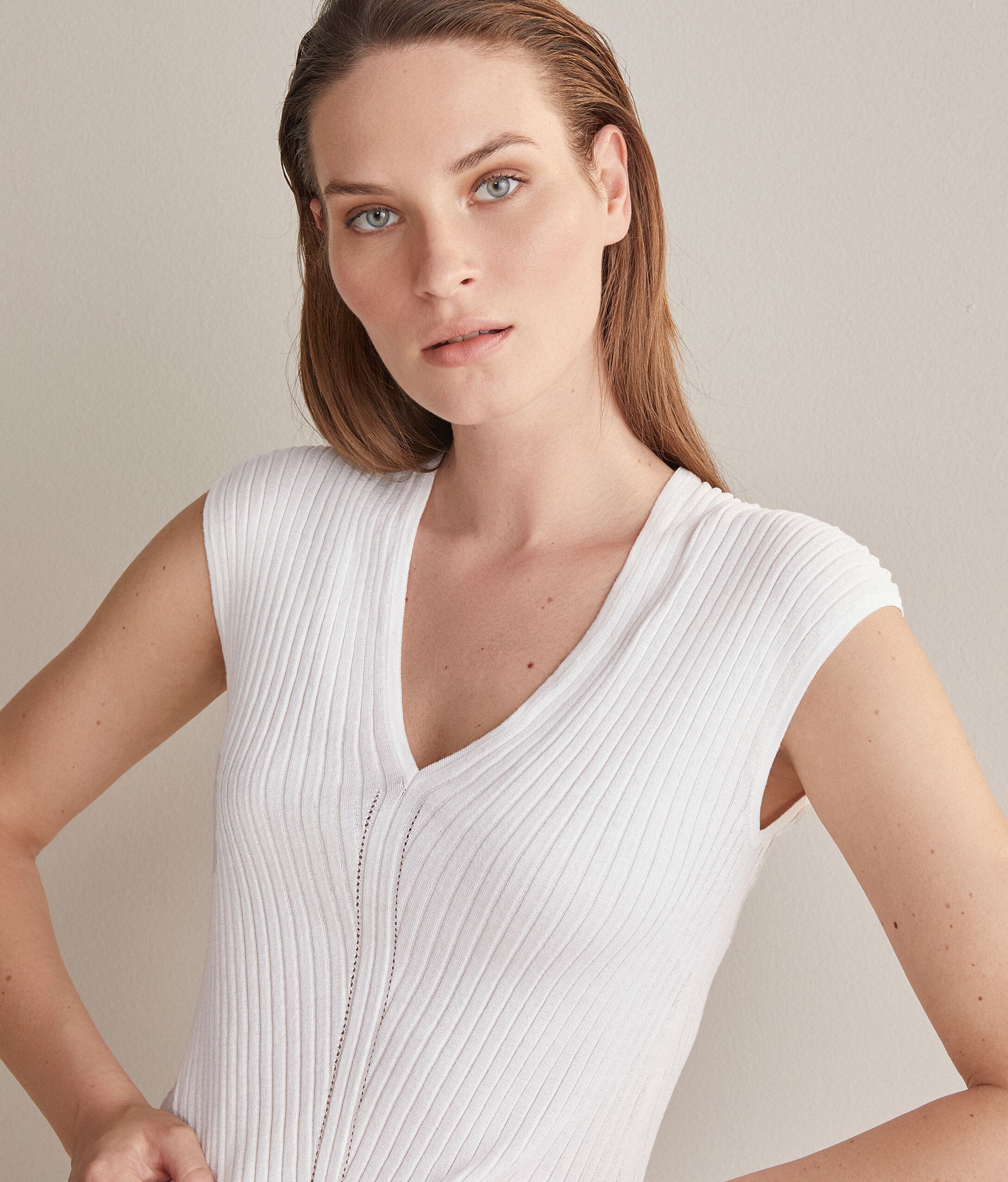 Maglia Costina Seta Cotone
