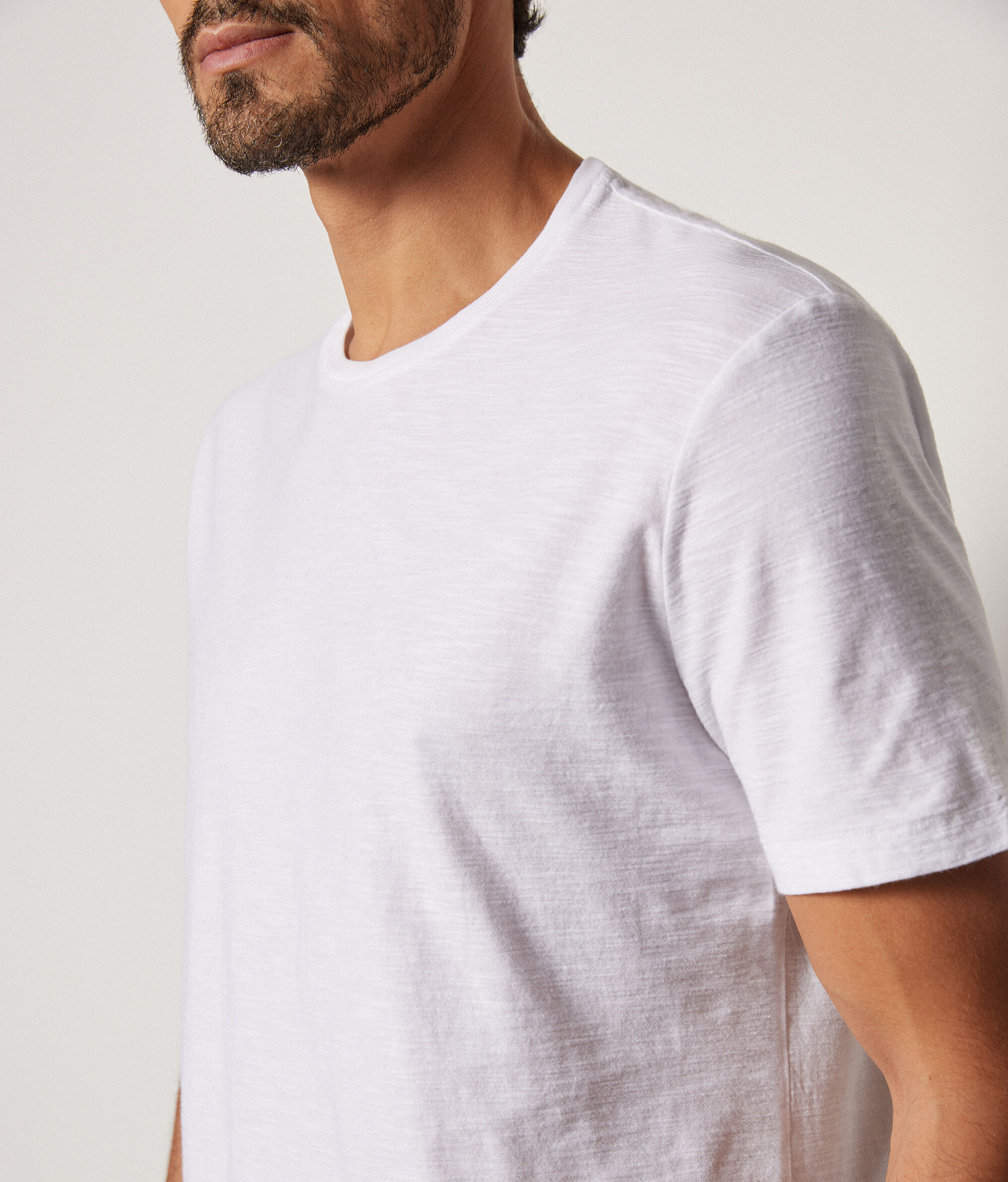 Slub Cotton T-Shirt Twist