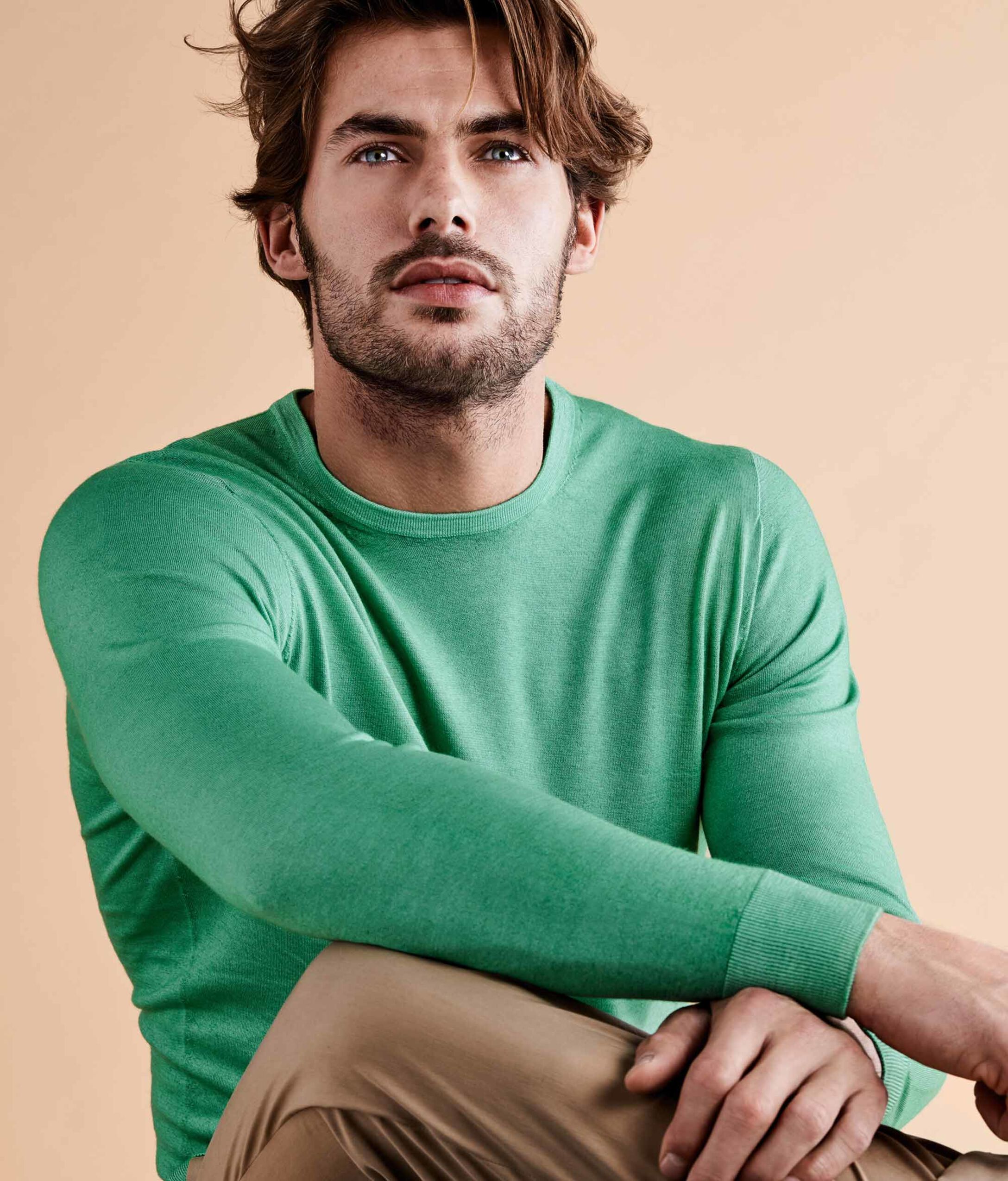 Ultrafine Cashmere crew neck sweater