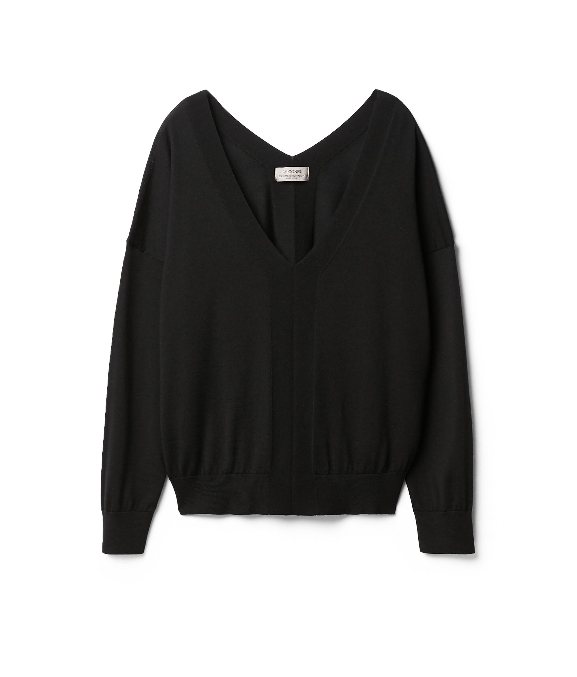 Pull à col V en cachemire ultra-fin