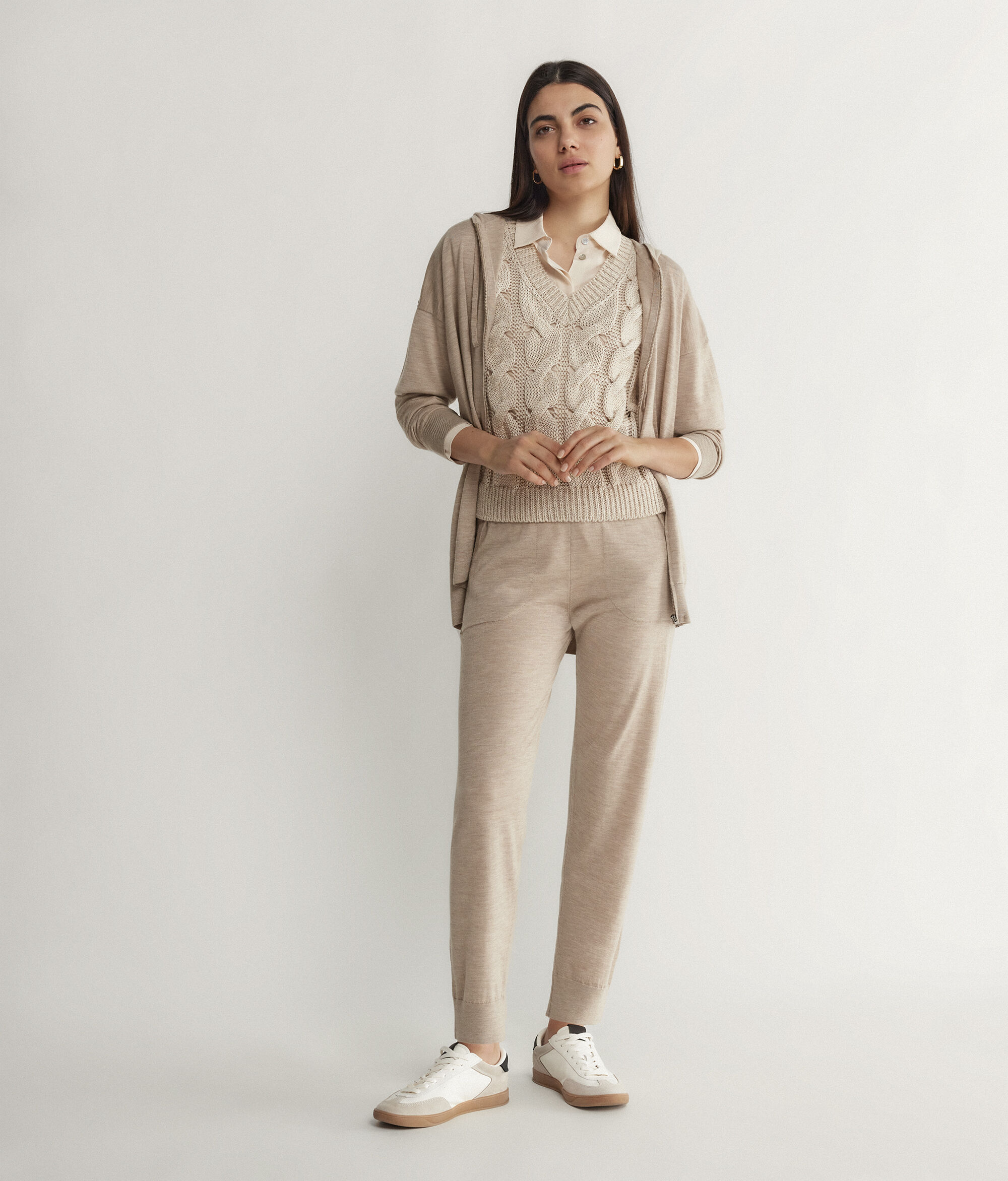 Pantalone in Cashmere Ultrafine con polsino