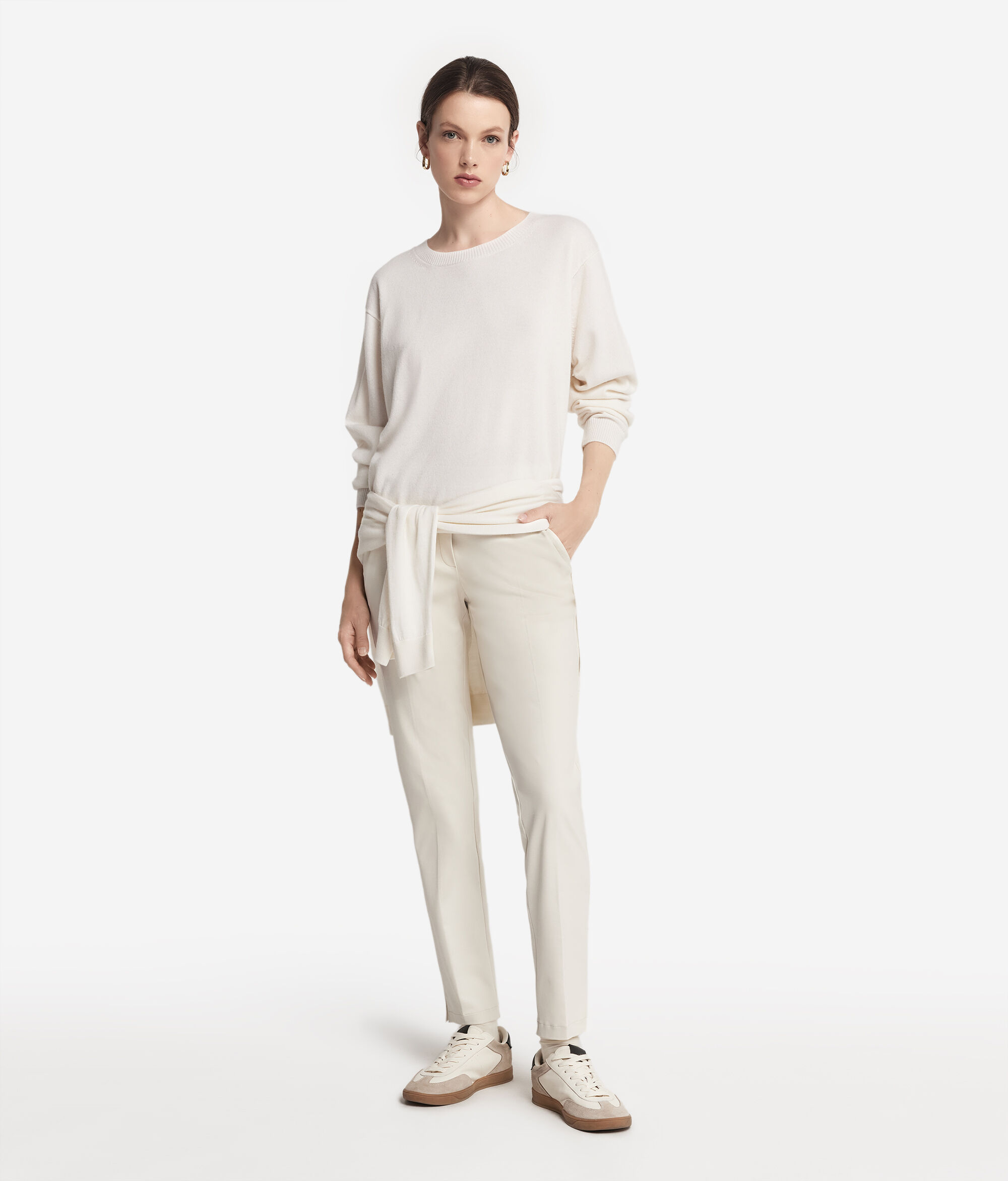 Pullover mit U-Boot-Ausschnitt aus Kaschmir Ultrasoft