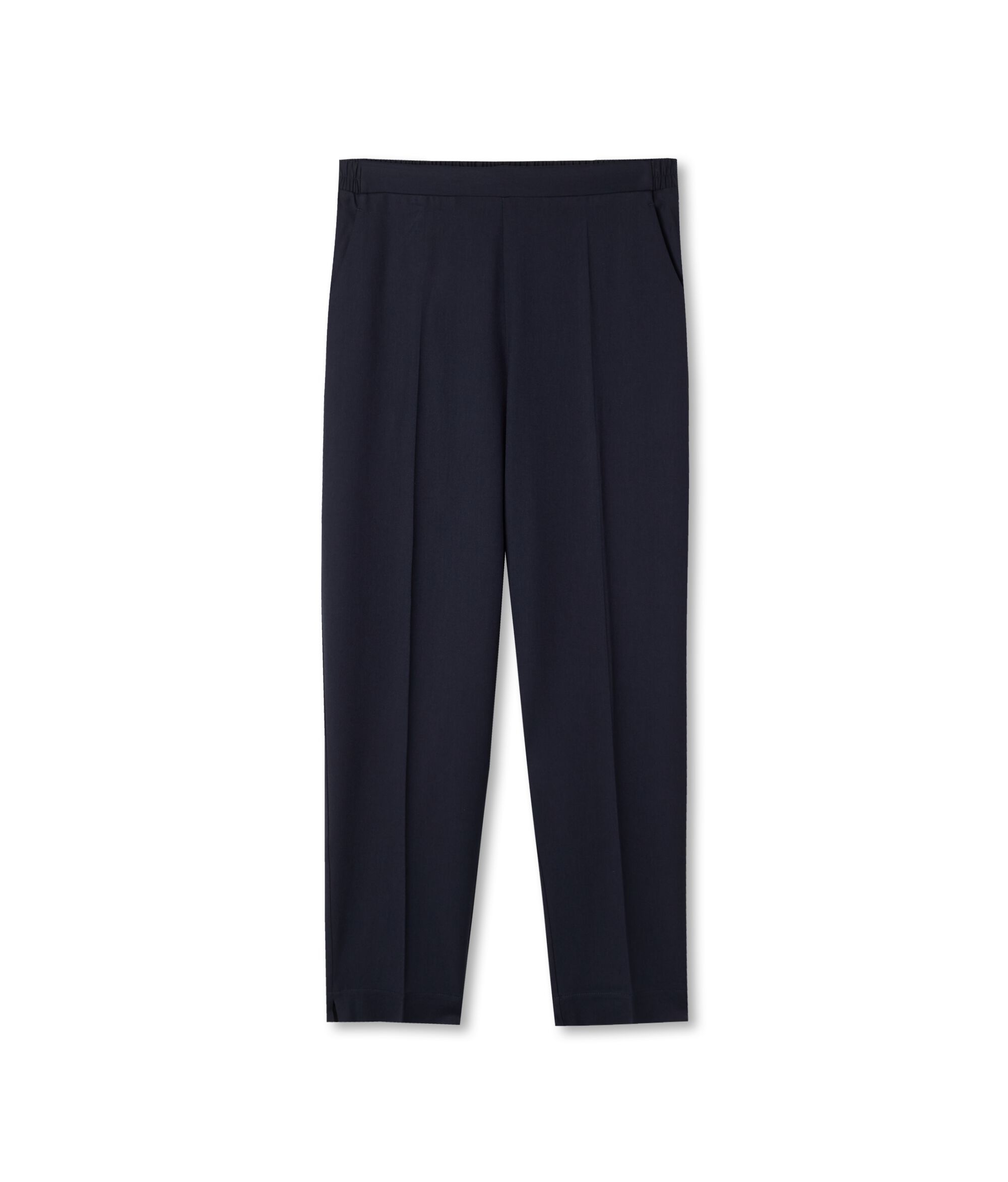 Viscose and Wool Cigarette Trousers