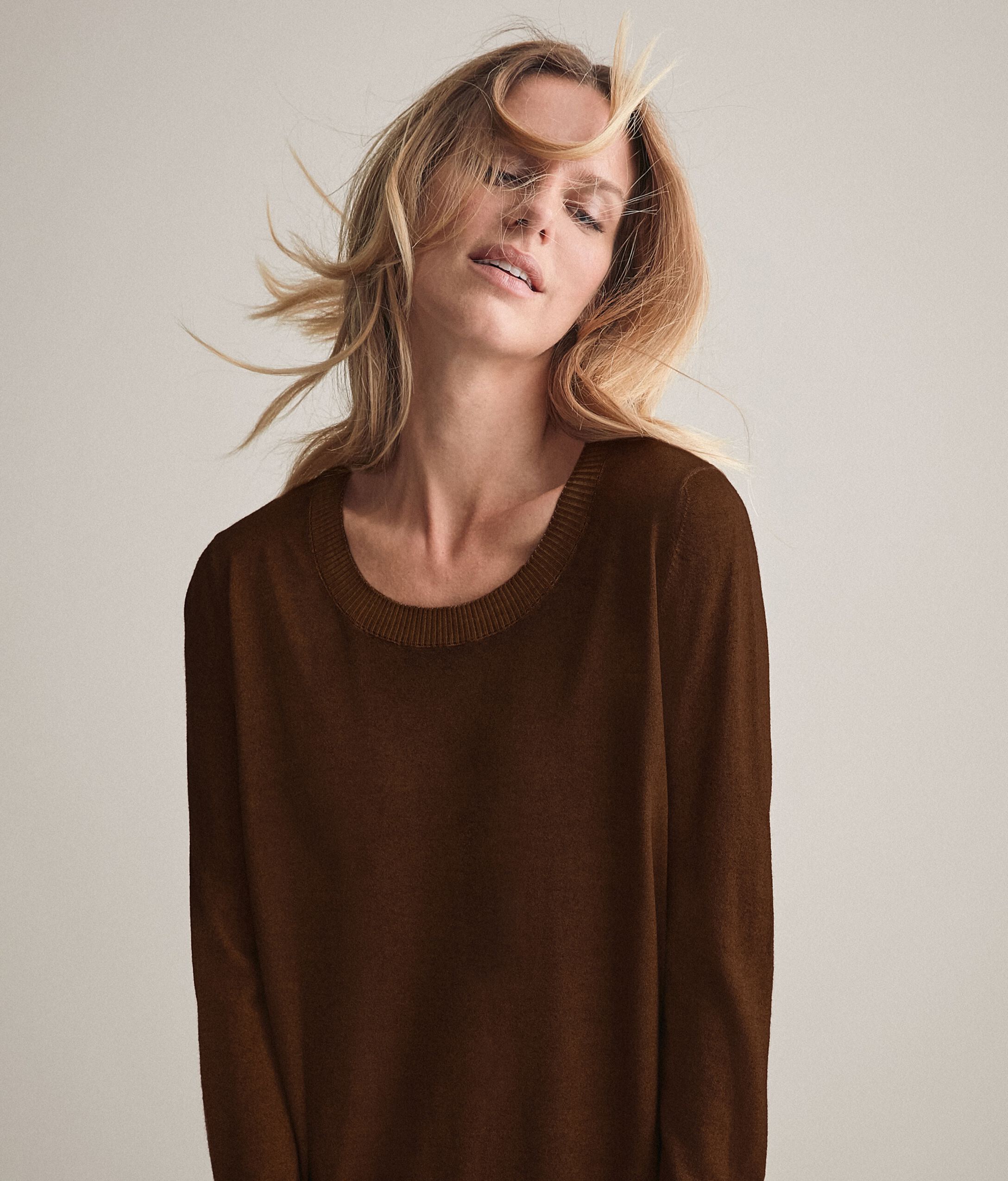 Maglia Girocollo in Cashmere Ultrafine