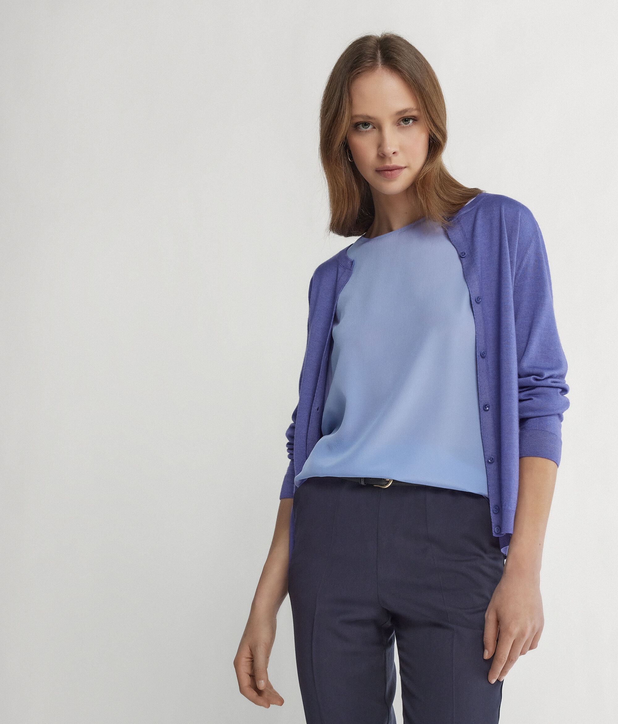 T-shirt Girocollo in Seta