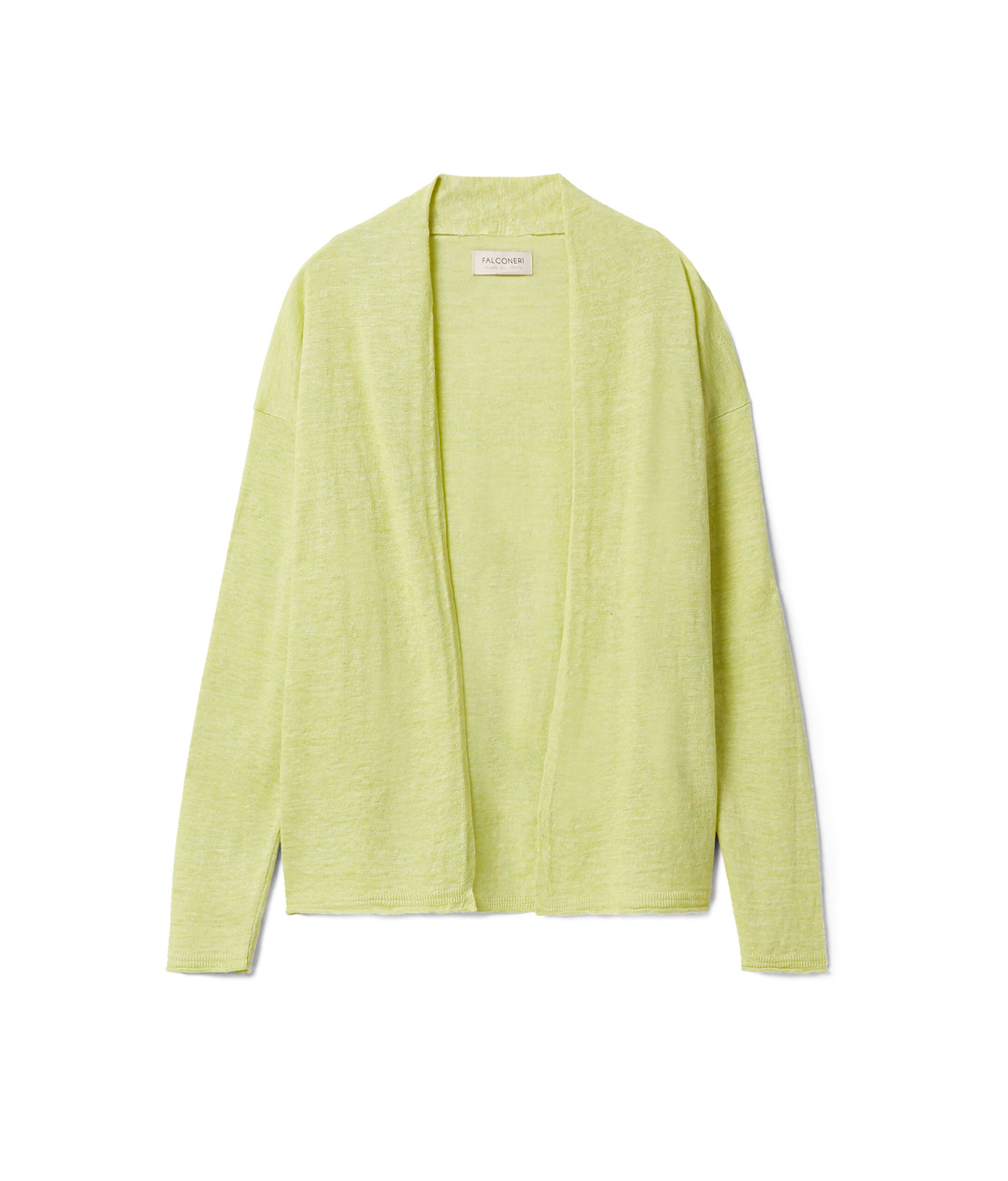 Open Front Linen Cardigan