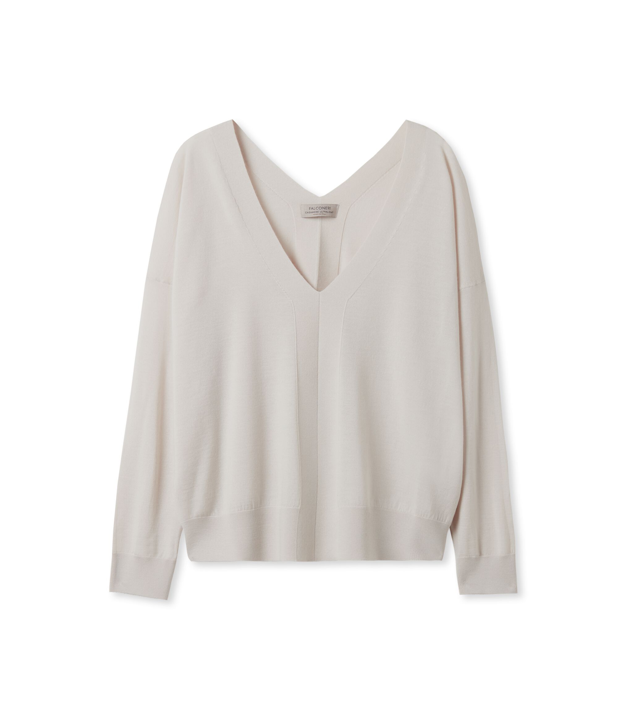 Pull à col V en cachemire ultra-fin