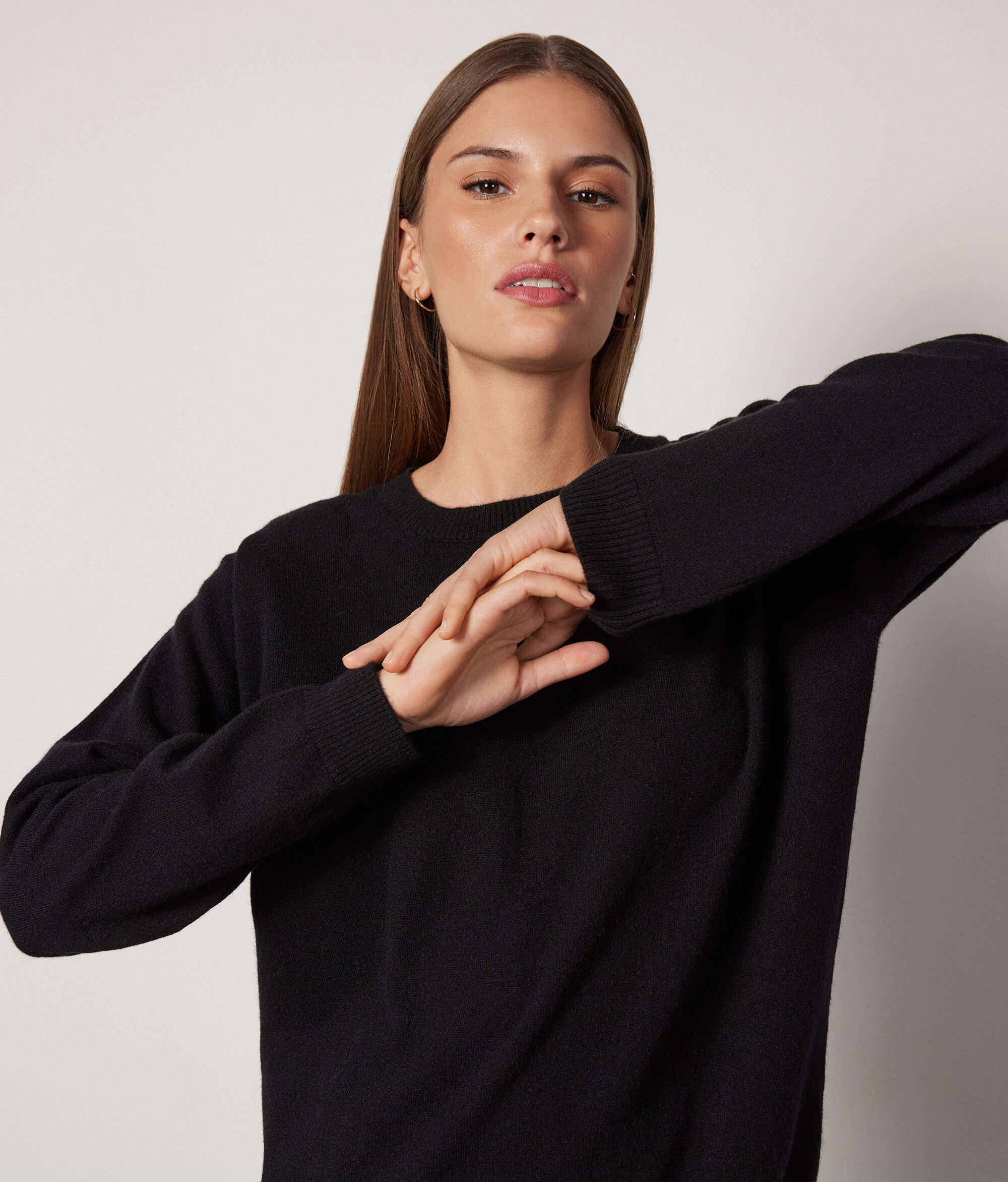 Pull à col bateau en cachemire ultra-doux