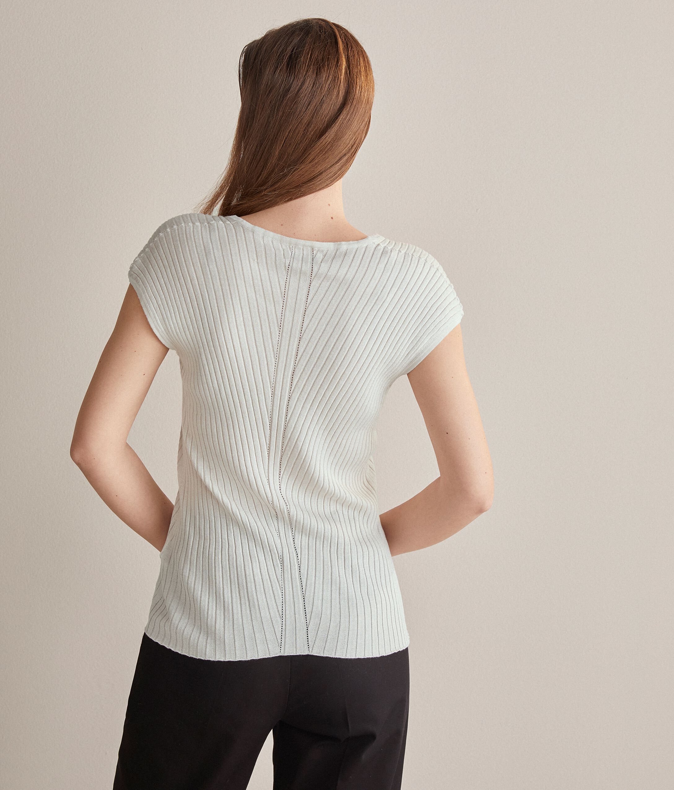 Maglia Costina Seta Cotone