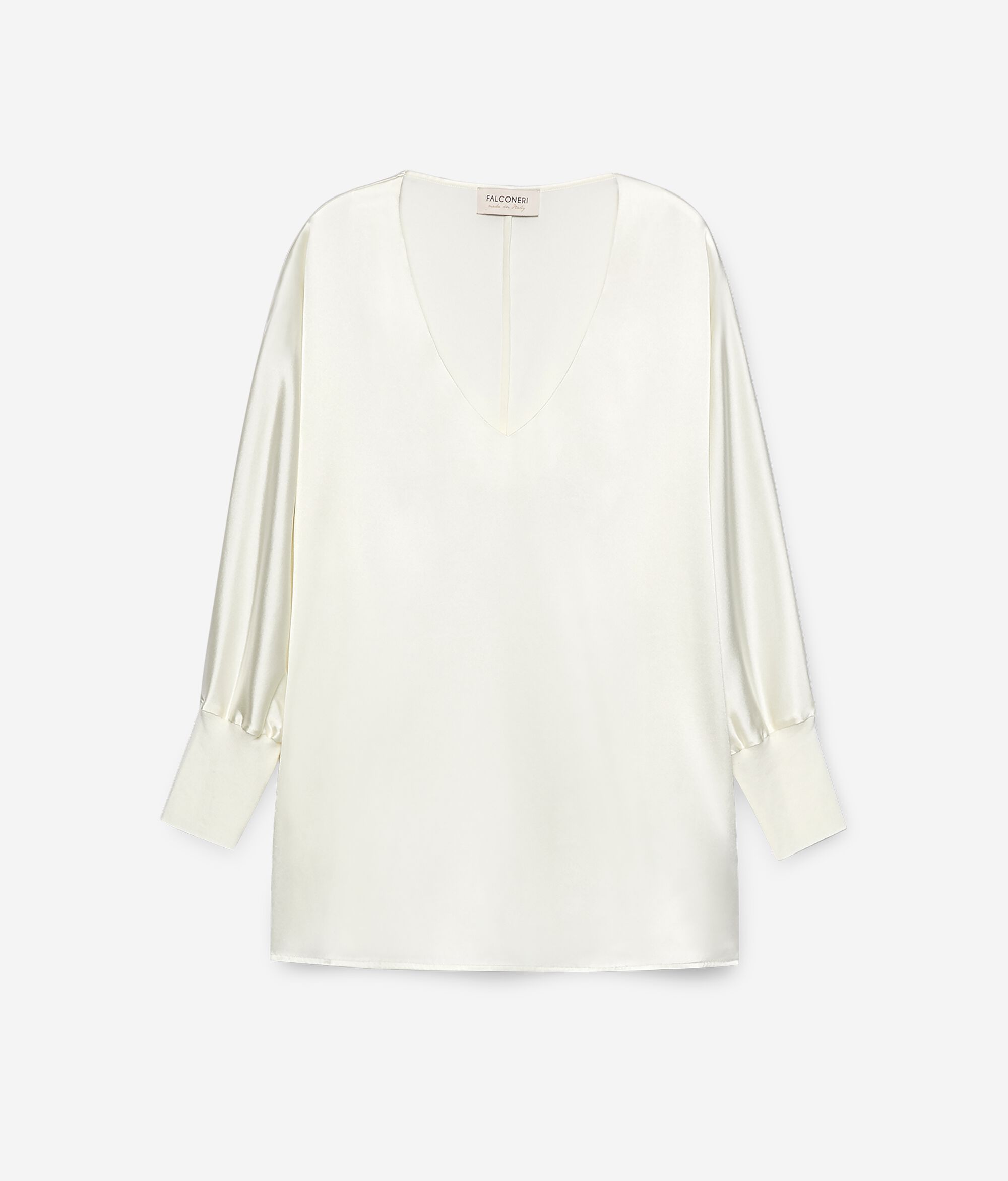 V-Neck Silk Blouse