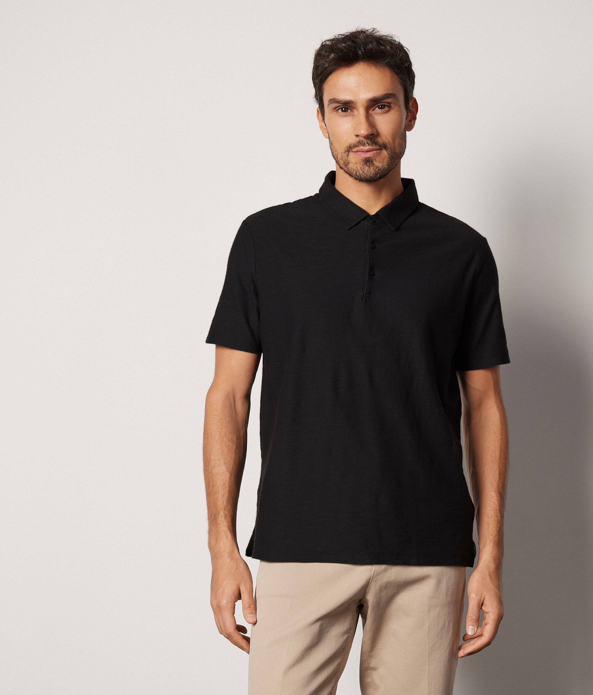 Poloshirt aus Twist-Baumwolle