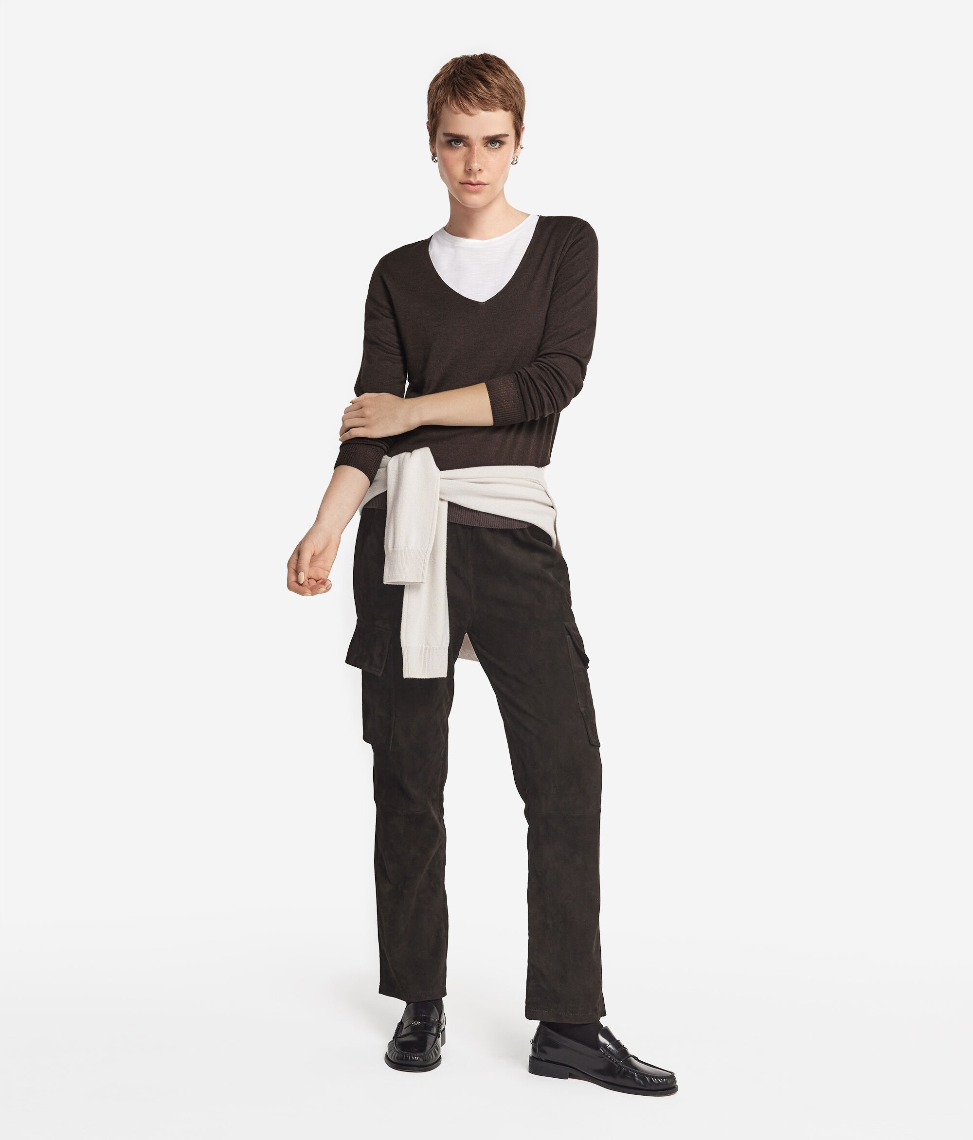 Maglia Scollo a V in Cashmere Ultrafine