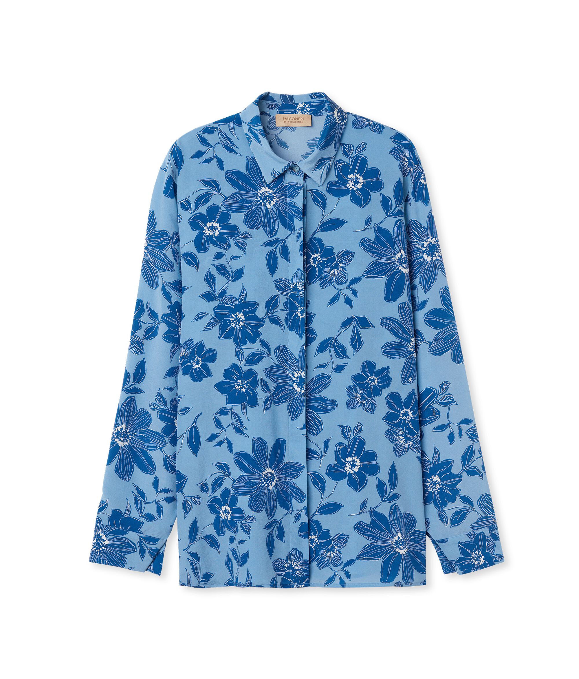 Camicia in Seta Stampata