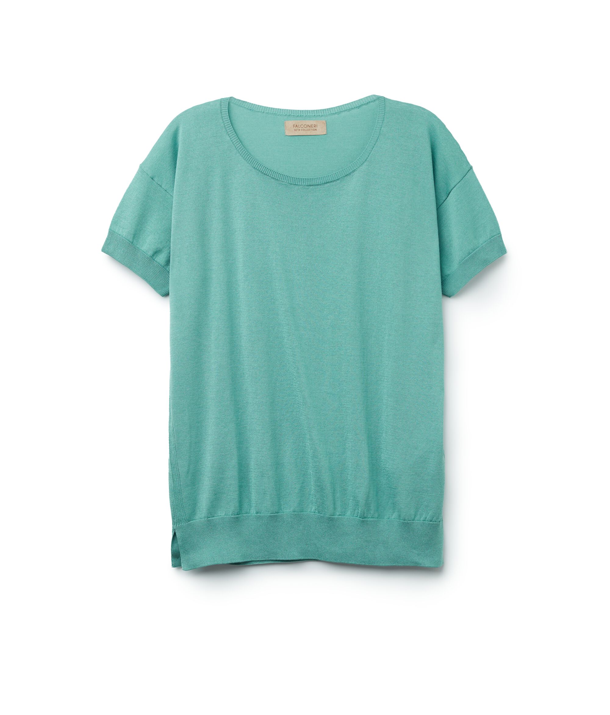 Maglia Girocollo in Seta e Cotone