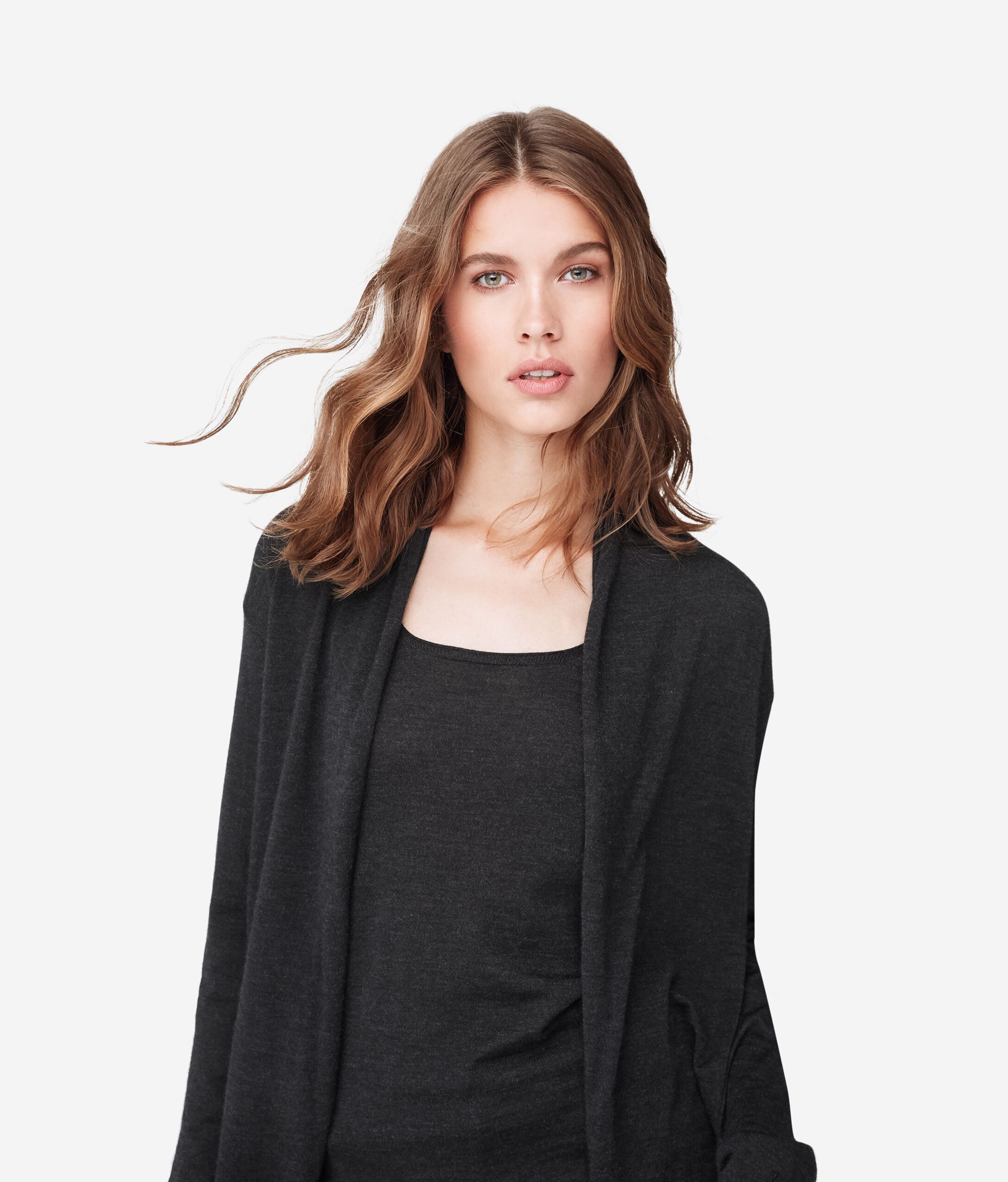 Gilet long en cachemire ultra-léger