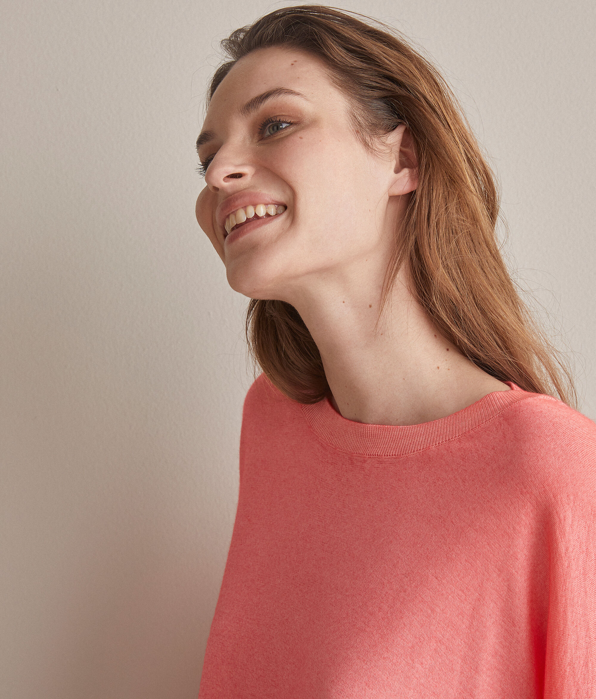 Pull en Cachemire ultra-fin à Manches Amples