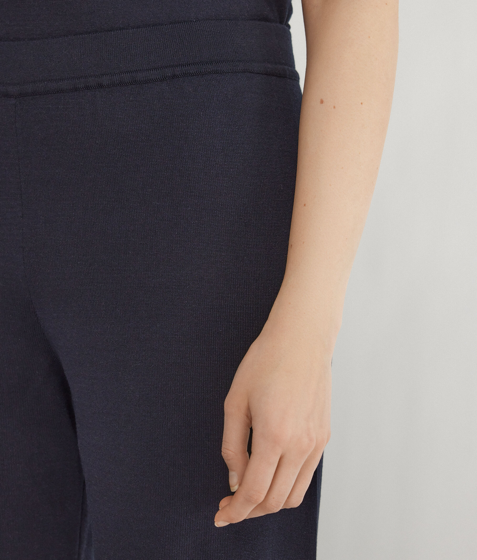 Silk and Cotton Palazzo Pants