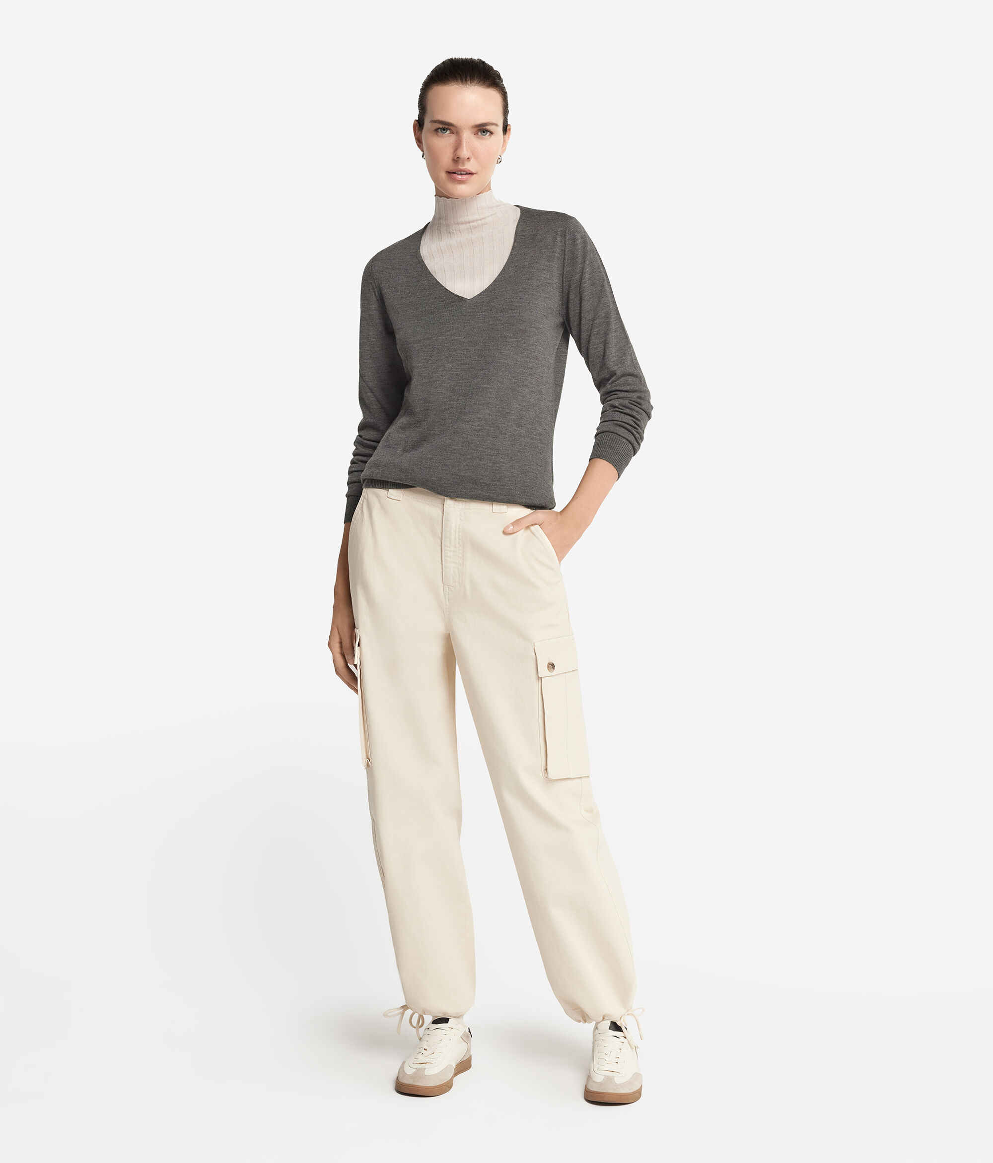 Maglia Scollo a V in Cashmere Ultrafine