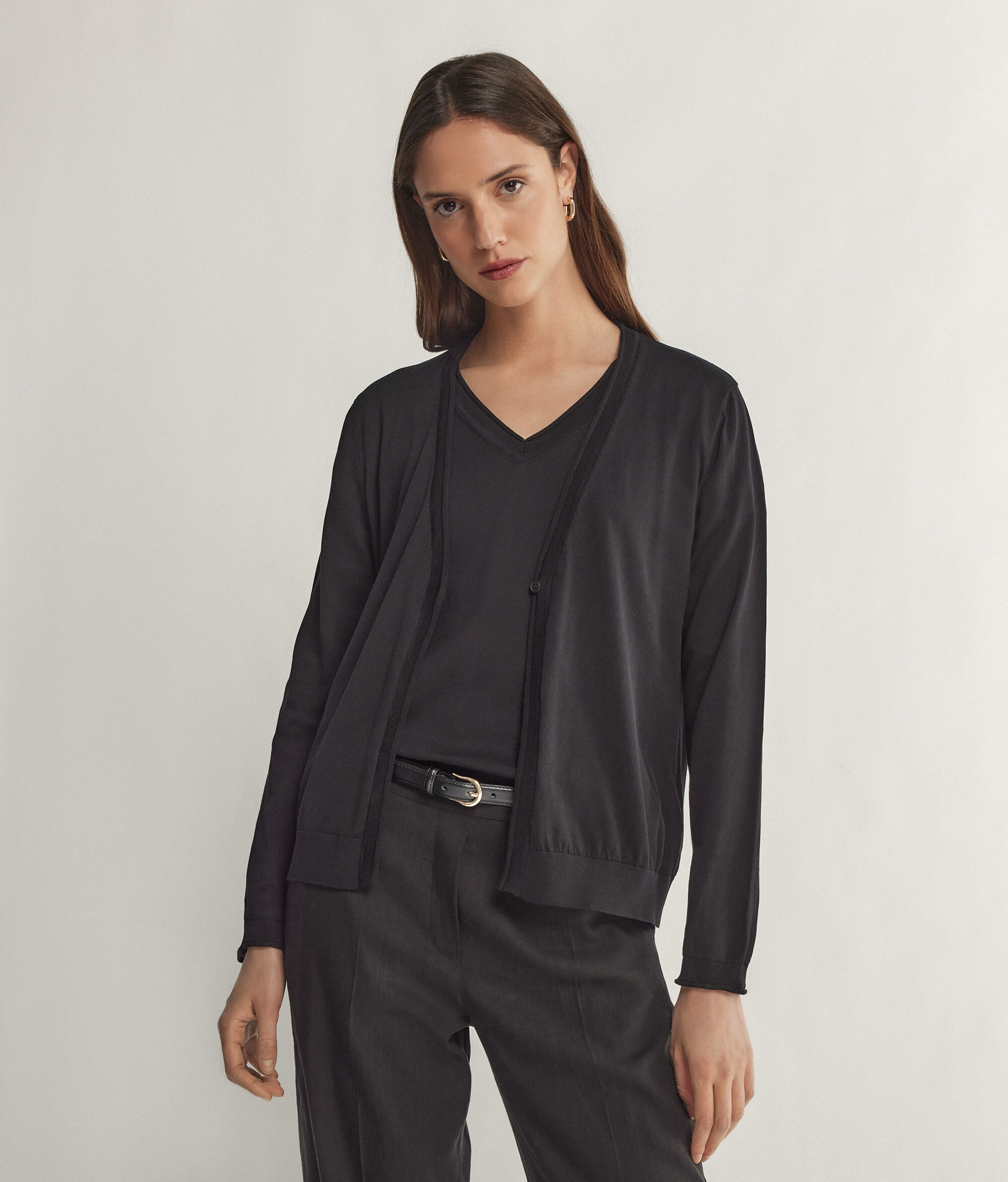 Long-Sleeved Cardigan