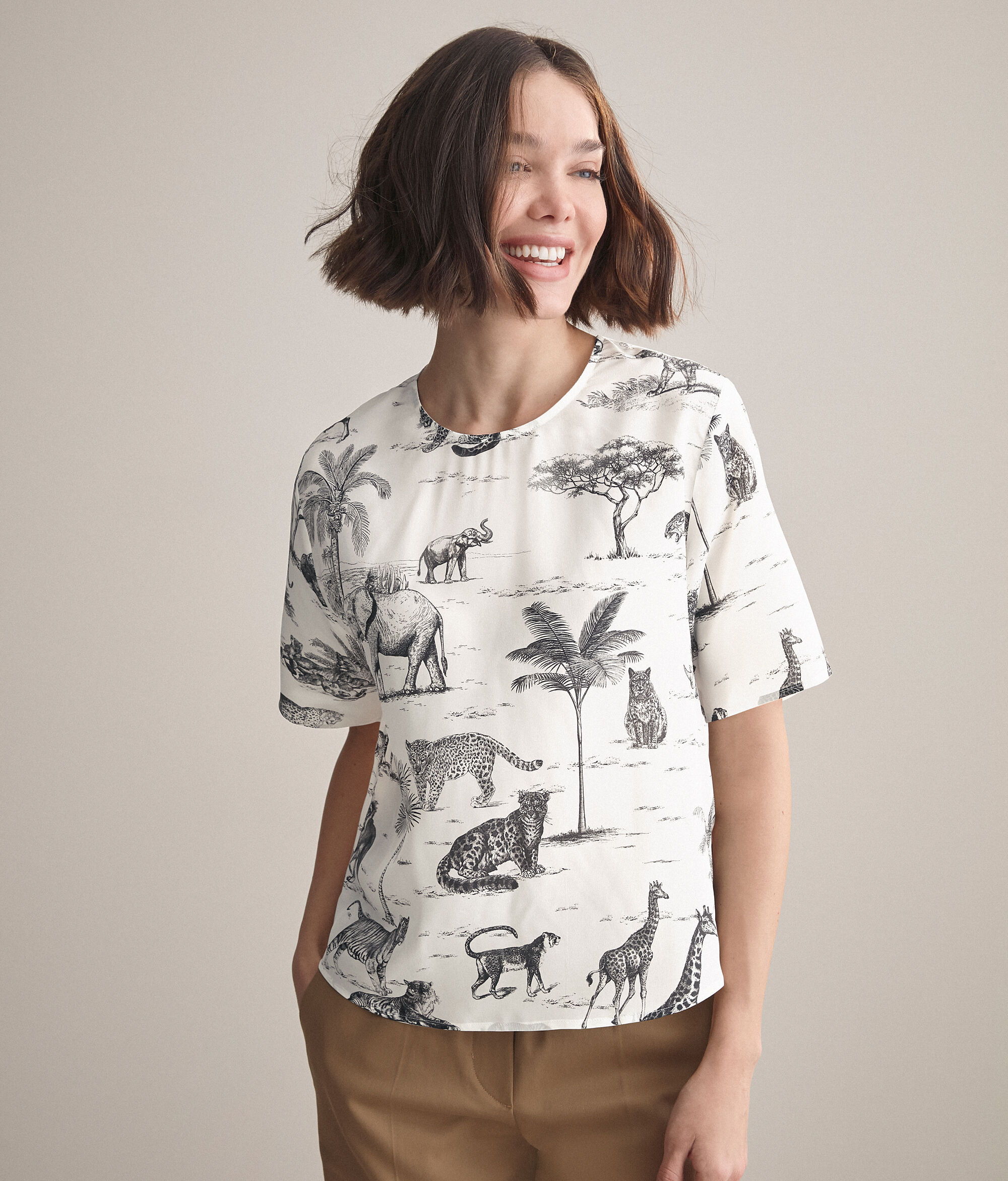 T-shirt z jedwabiu