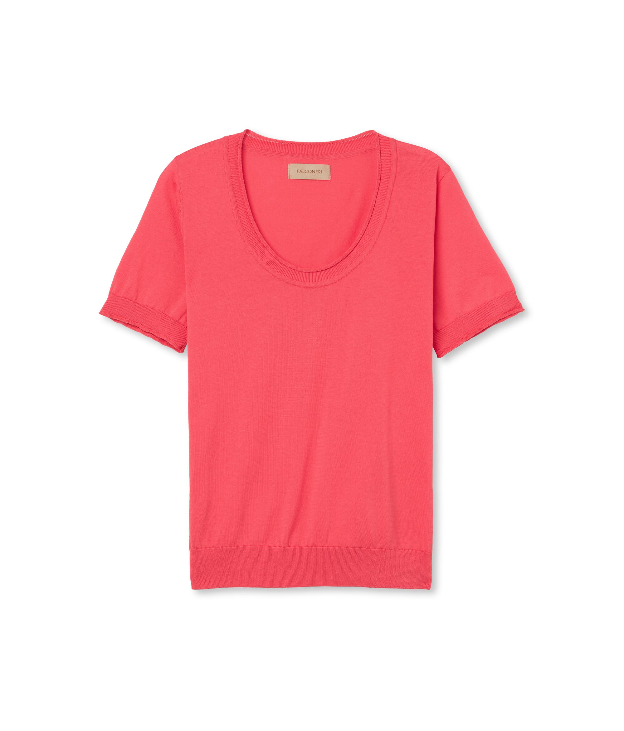 Maglia con Scollo Ampio a Maniche Corte